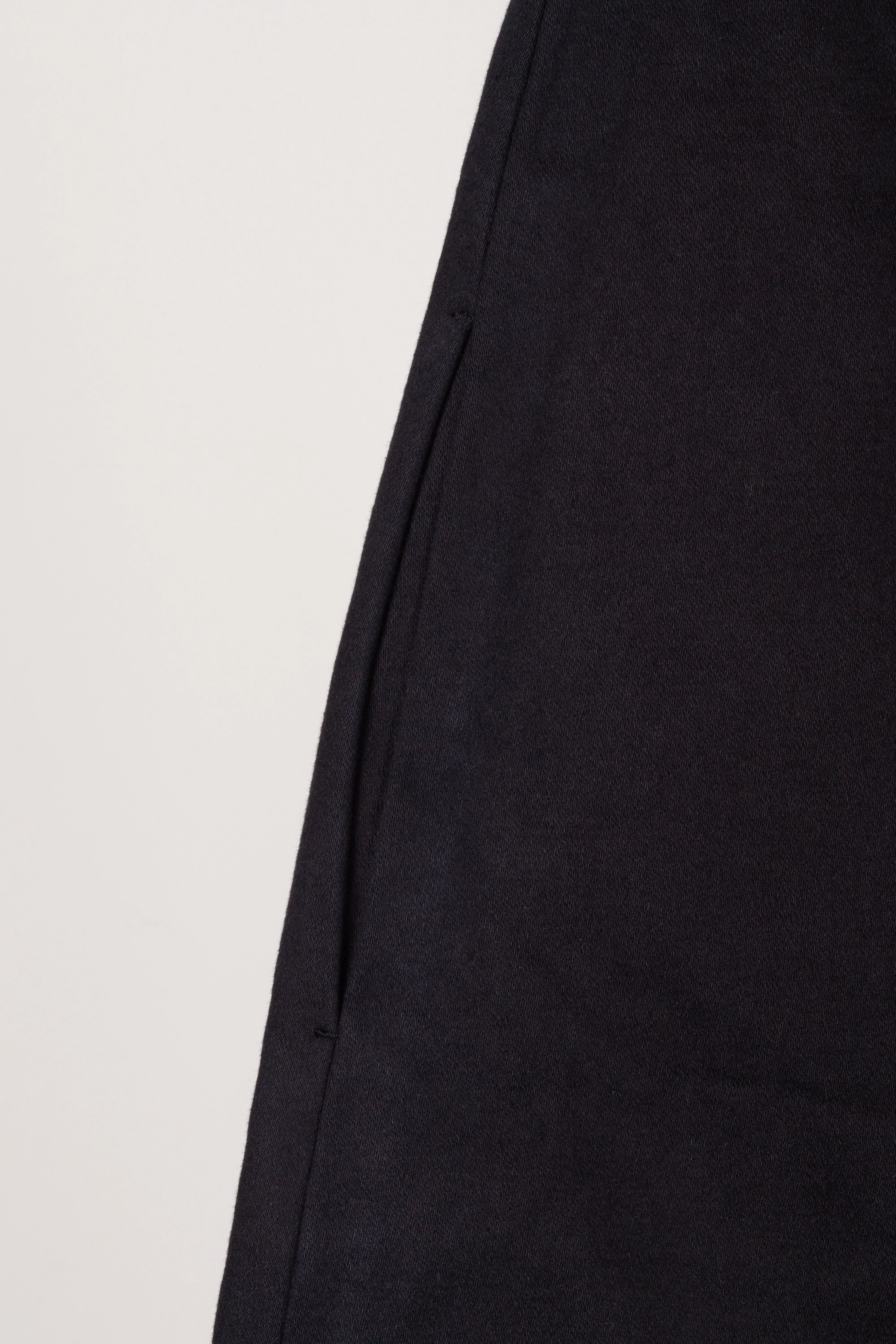 2000's Celine 'Canvas Cotton' Midi Skirt Black