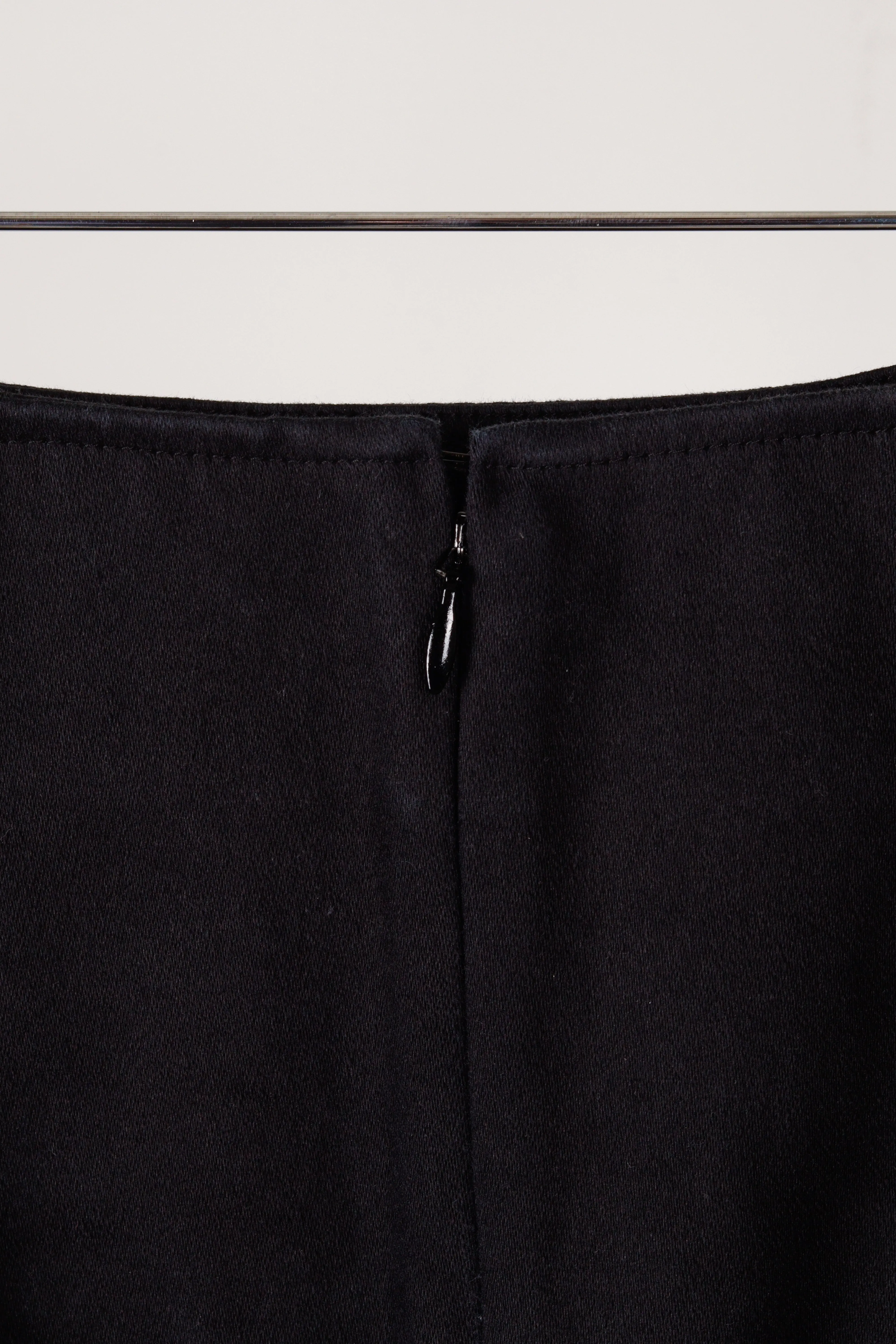 2000's Celine 'Canvas Cotton' Midi Skirt Black