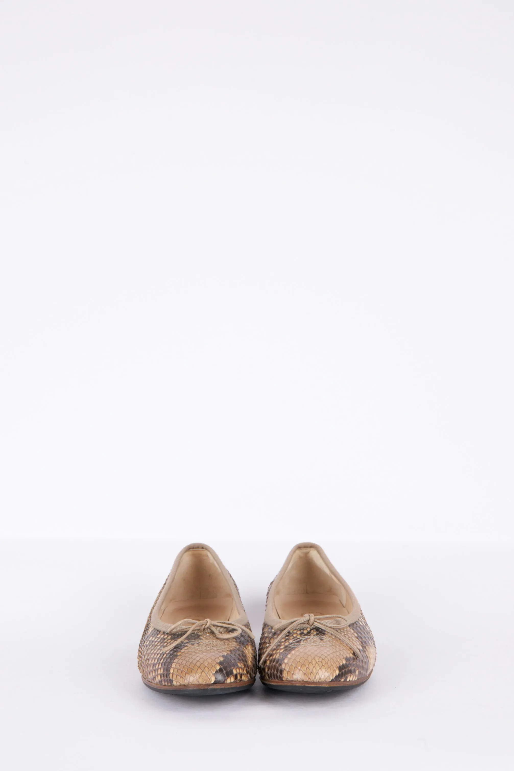 2000's Chanel 'Python Snakeskin' Ballet Flats