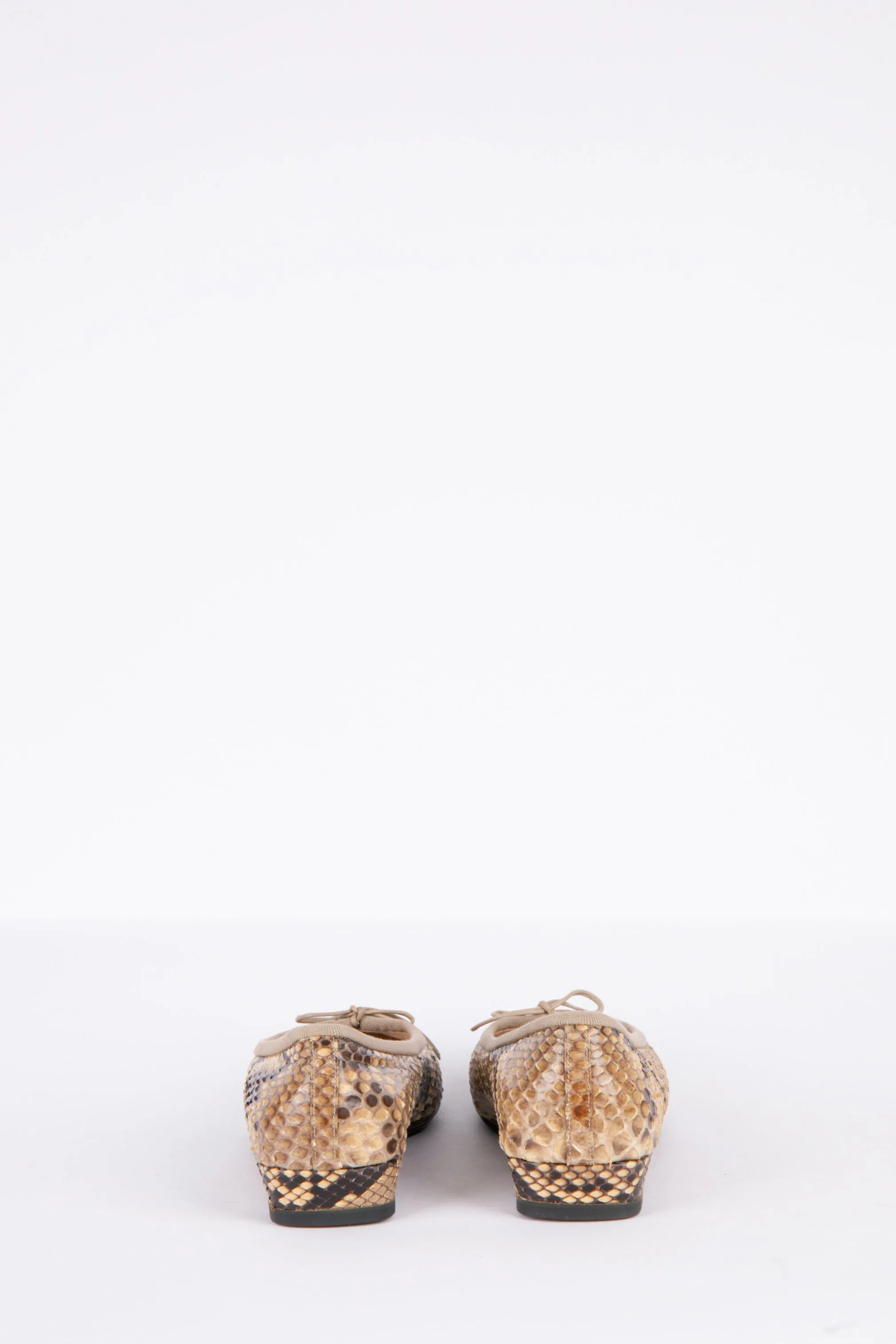 2000's Chanel 'Python Snakeskin' Ballet Flats