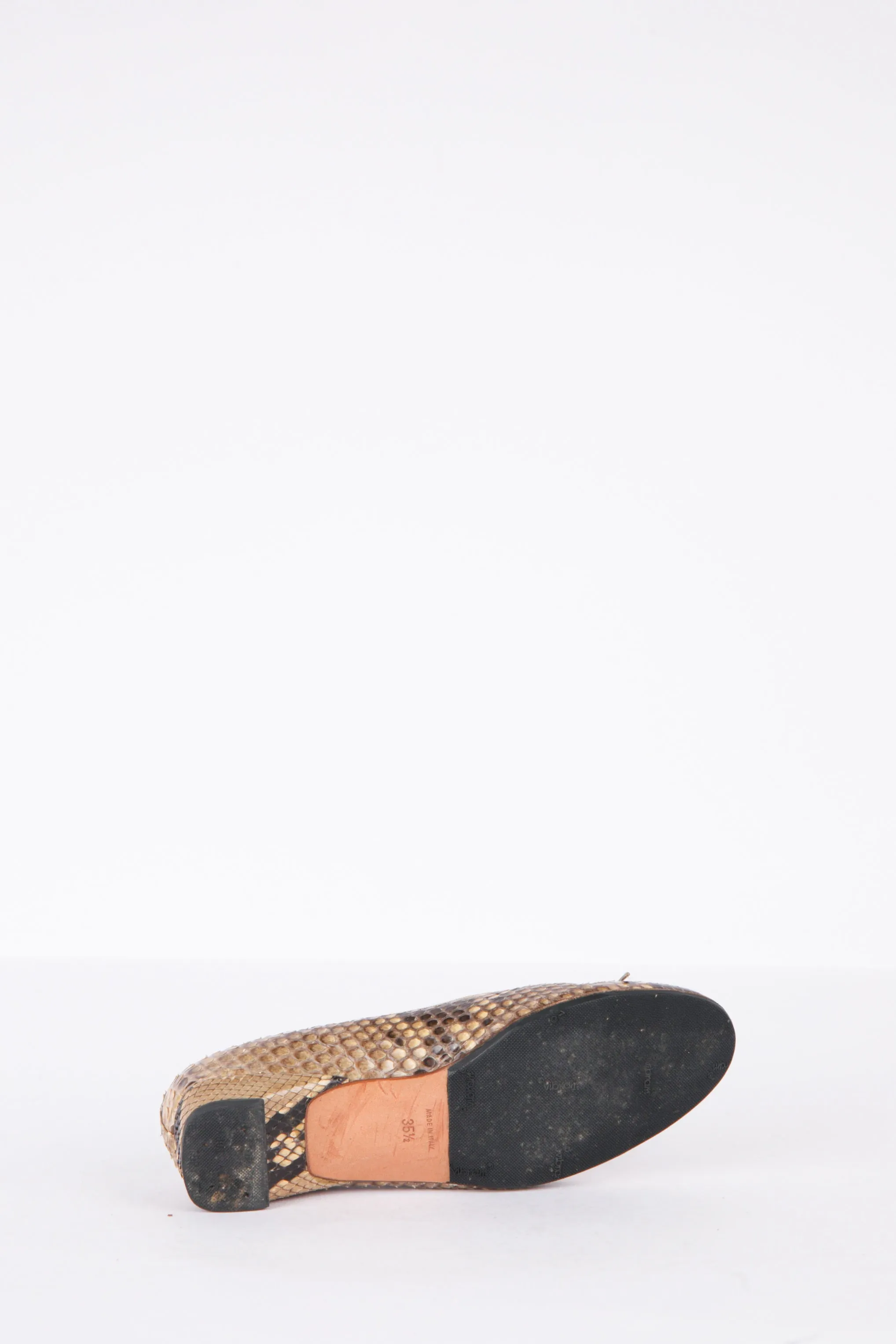2000's Chanel 'Python Snakeskin' Ballet Flats