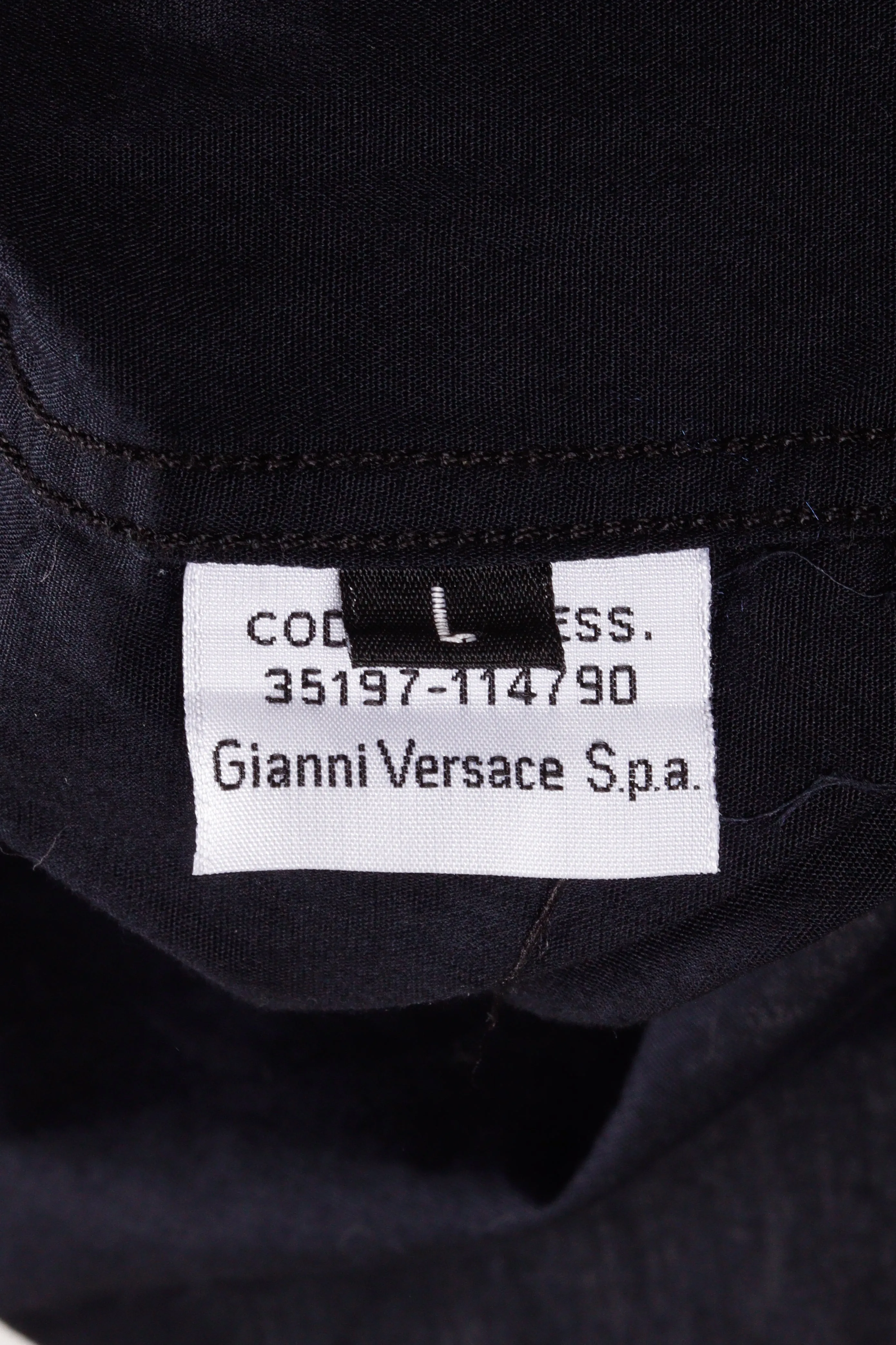 2000's Versace Sport 'Tackle Twill Embroidered Logo' S/S Shirt
