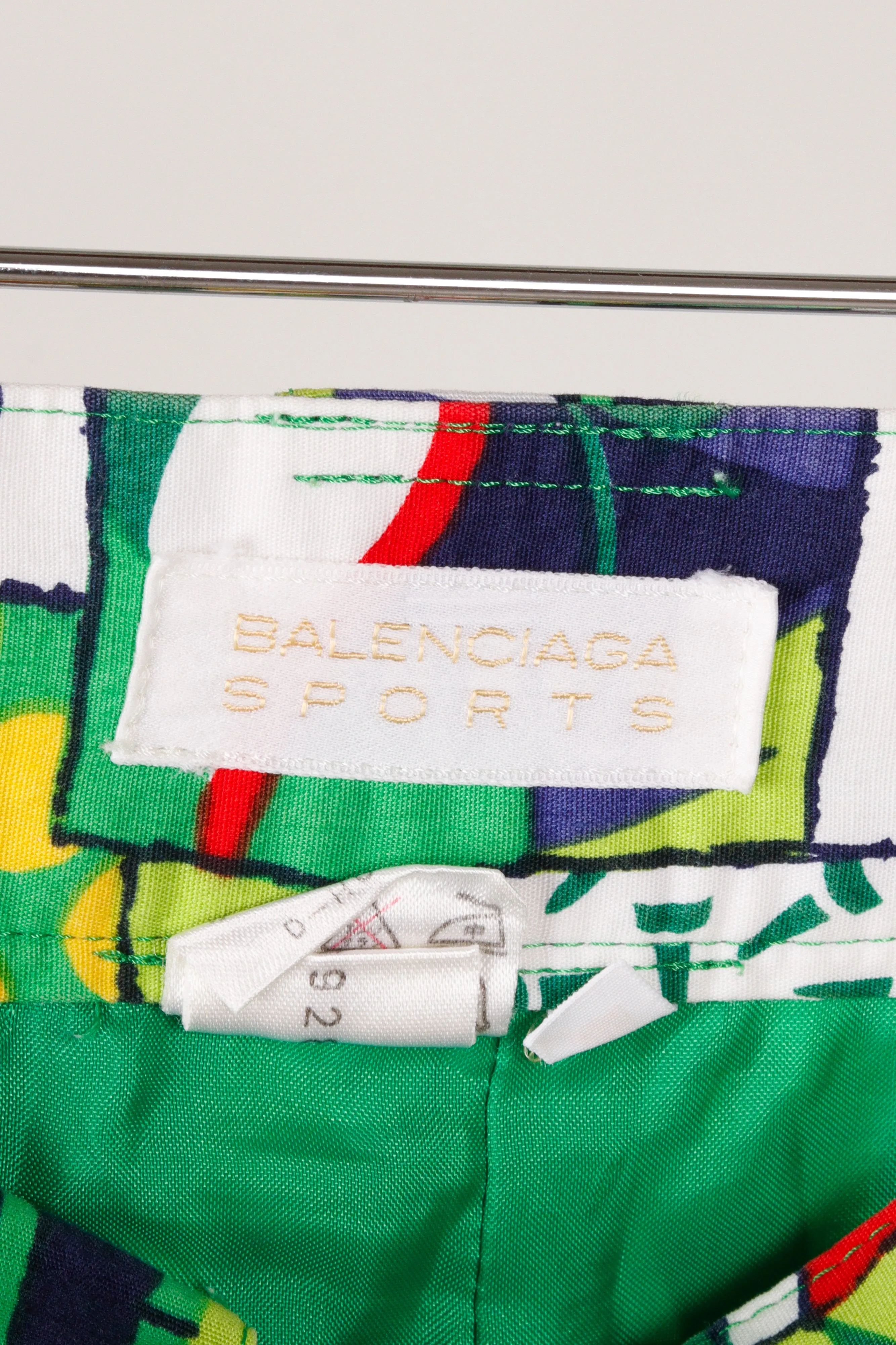 90's Balenciaga Sports 'Multi Geometric Print' Shorts