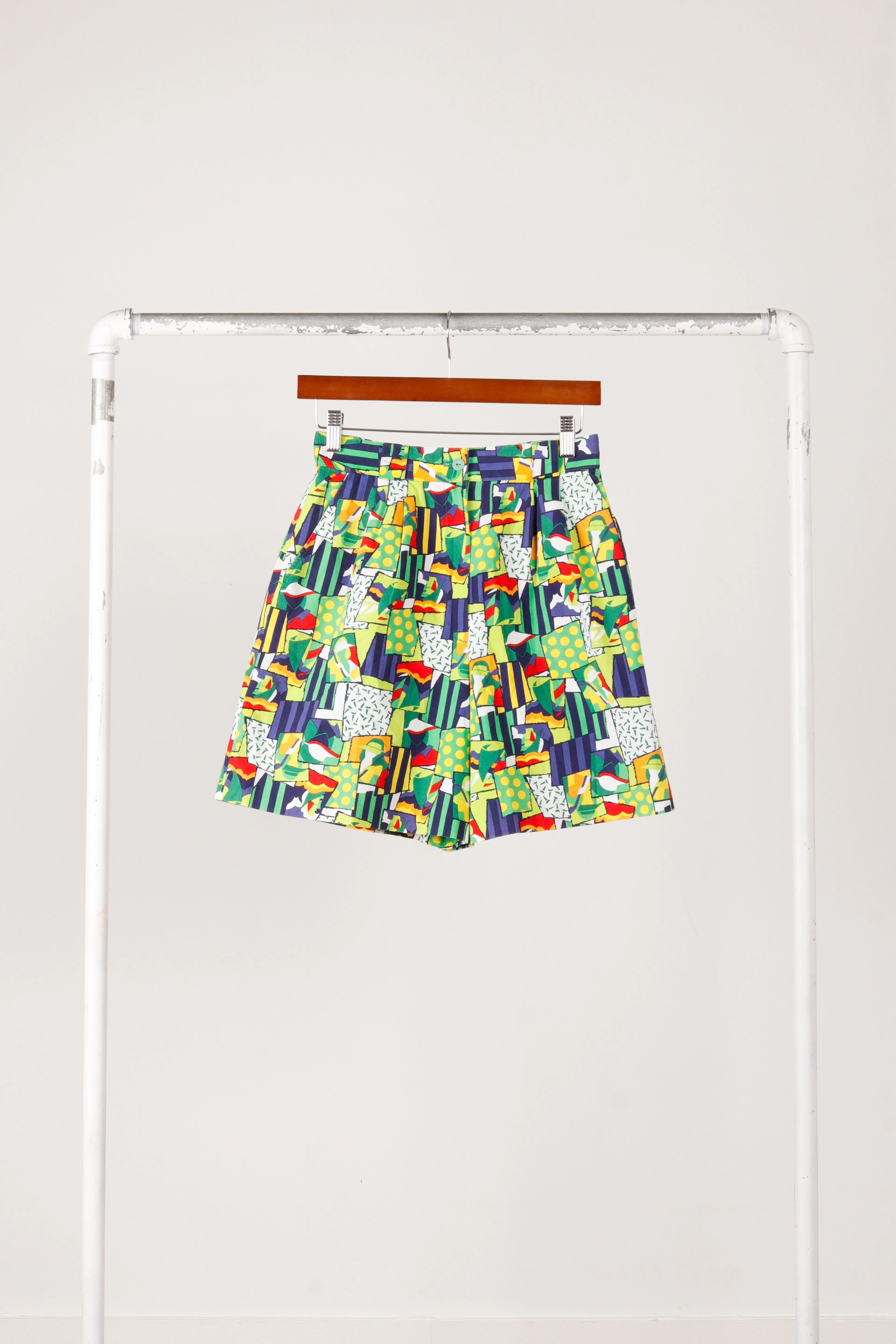 90's Balenciaga Sports 'Multi Geometric Print' Shorts