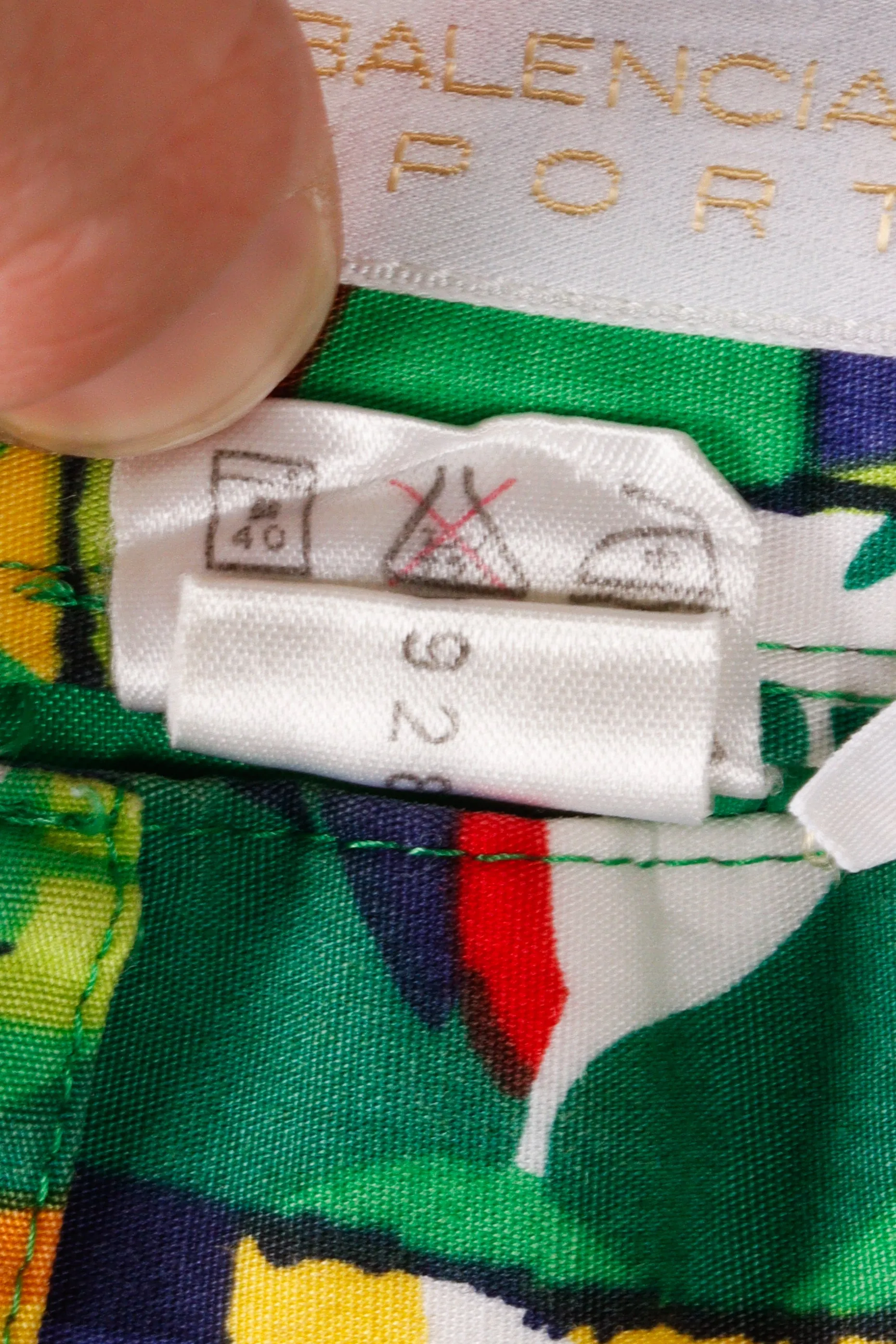 90's Balenciaga Sports 'Multi Geometric Print' Shorts