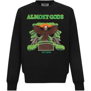 AARI EMBROIDERED MIRAGE SWEATSHIRT (BLACK)