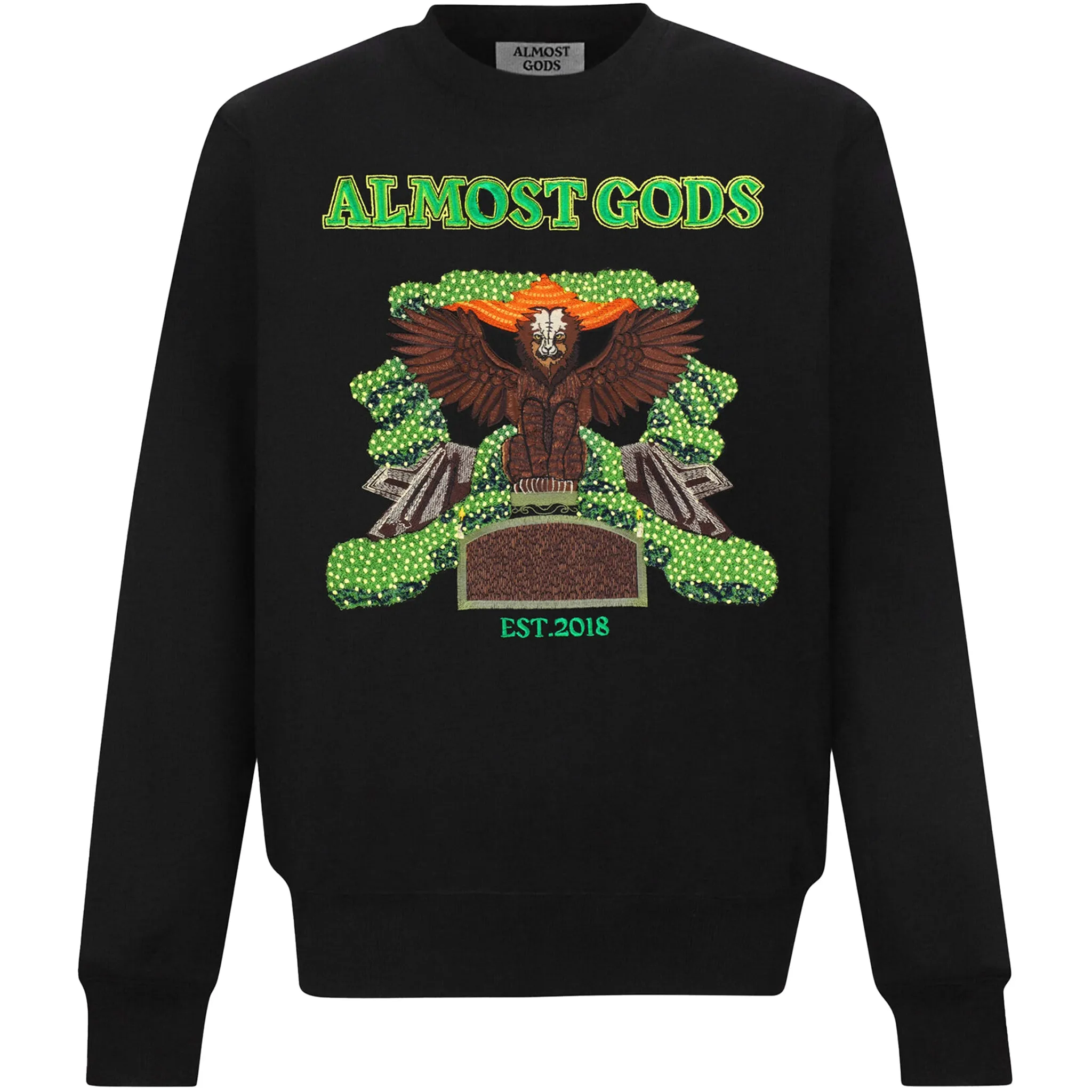 AARI EMBROIDERED MIRAGE SWEATSHIRT (BLACK)