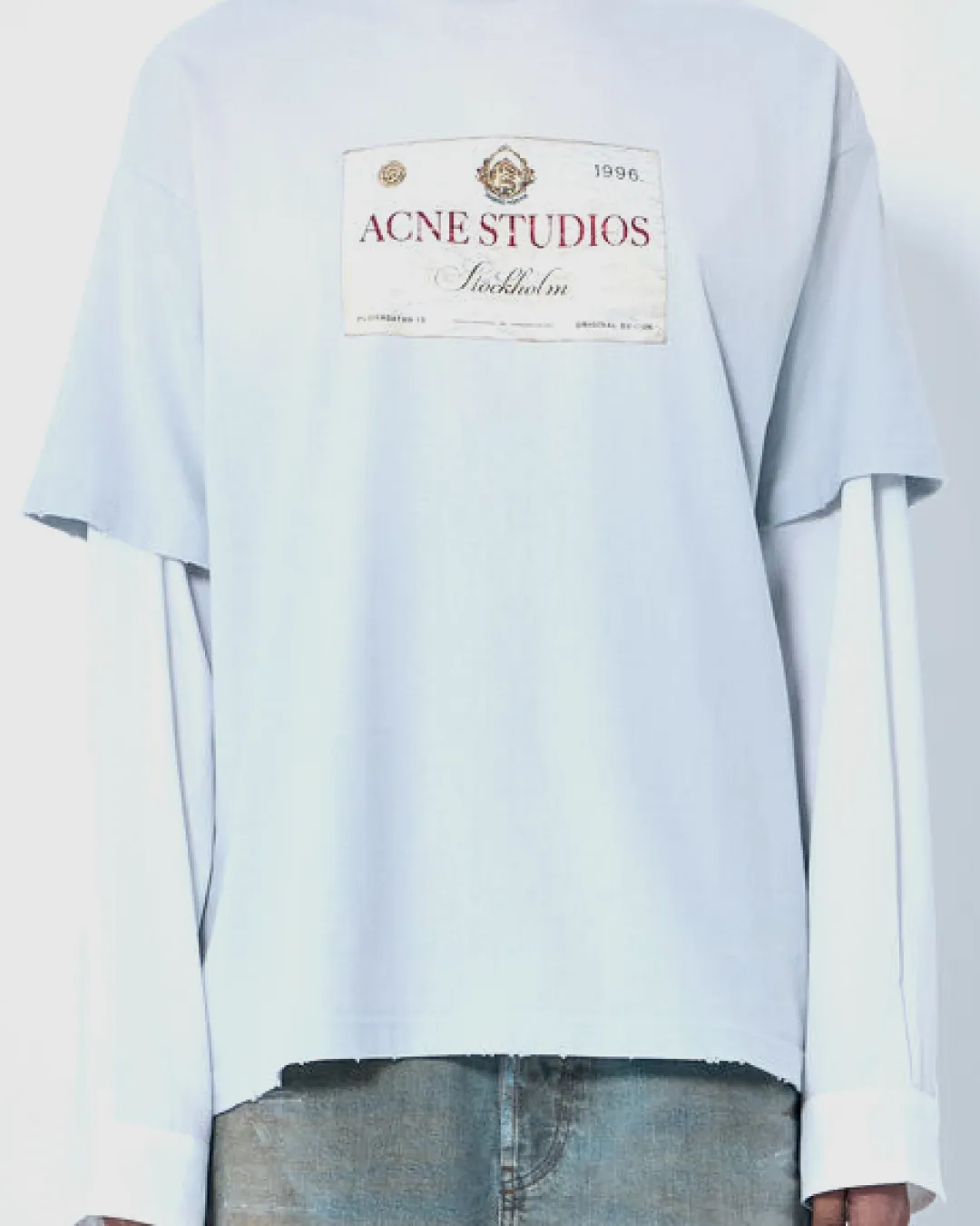 ACNE STUDIOS Layered Print T-Shirt
