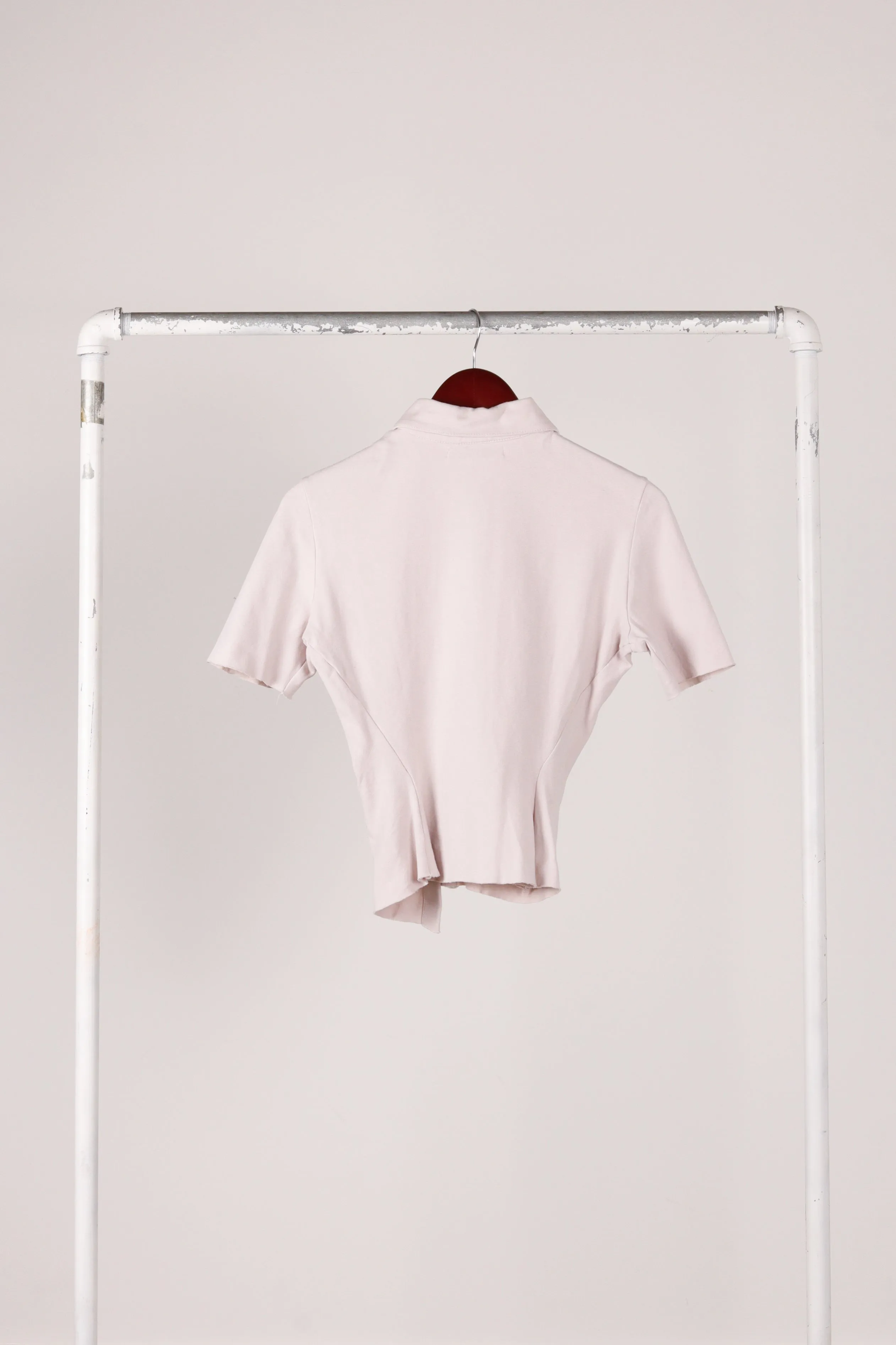 Anne Isabella AW22 'Twisted Asymetric Placket' Shirt Warm Sand (2022)