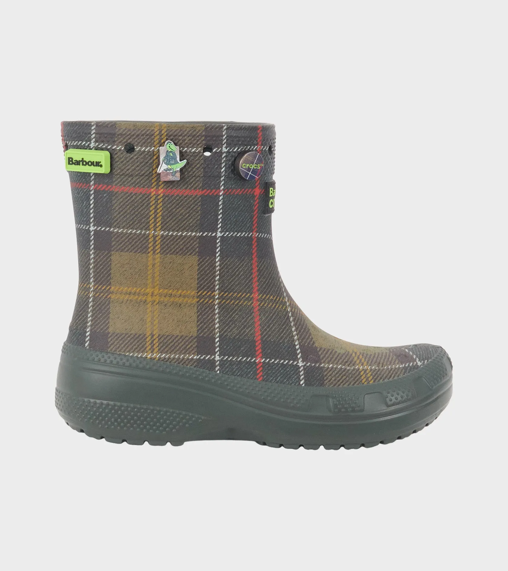 BarbourxCrocs Classic Boot Kelp