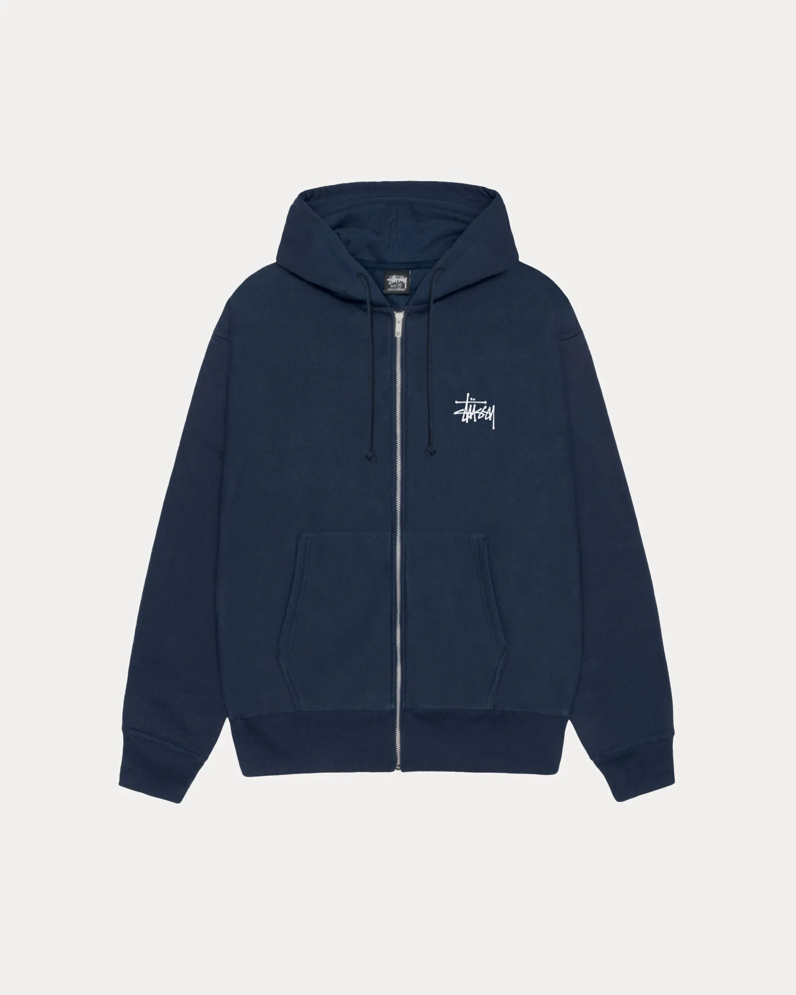 BASIC STSSY ZIP HOODIE
