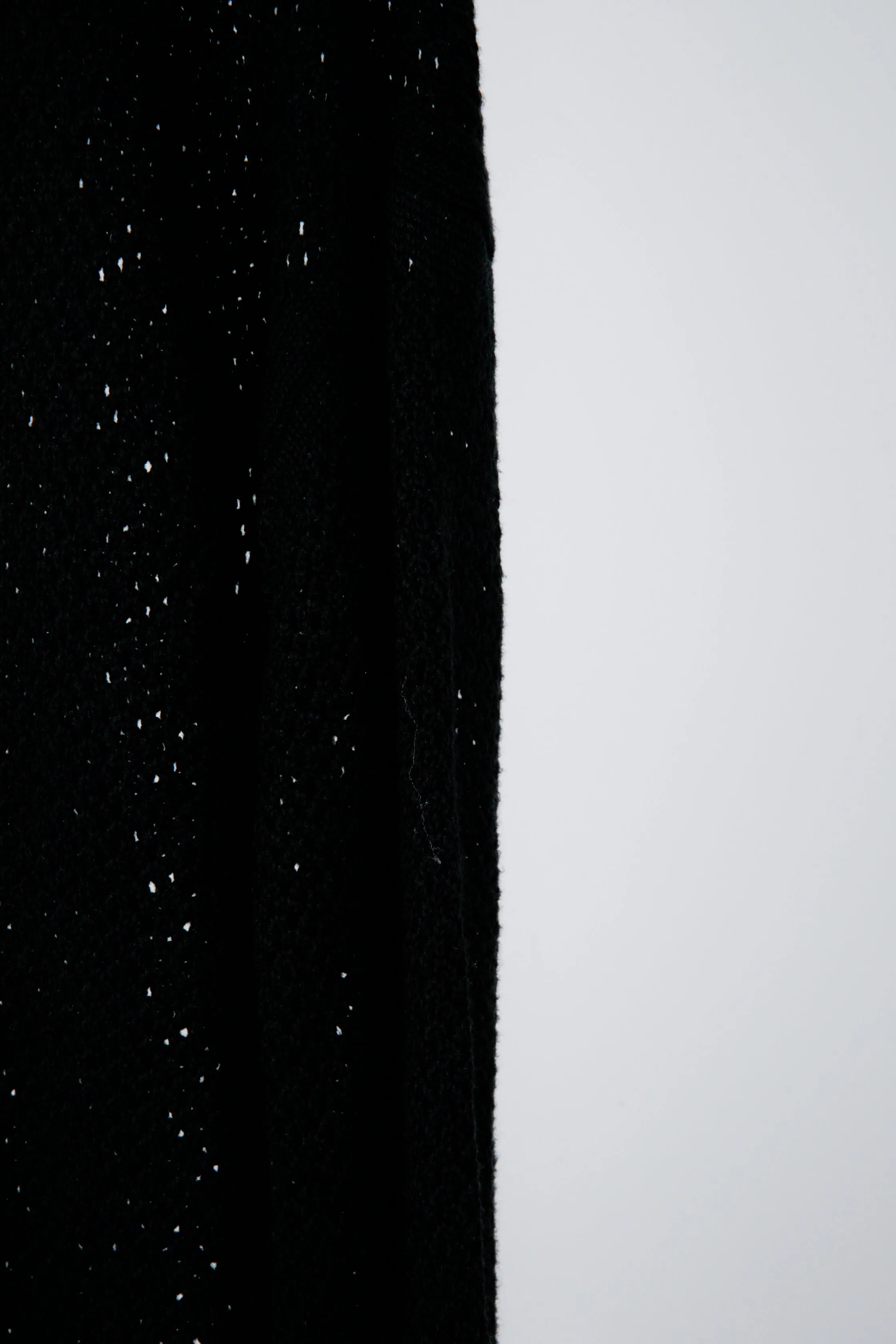 BeAMS DOT 'Mesh Knit' Cardigan Black