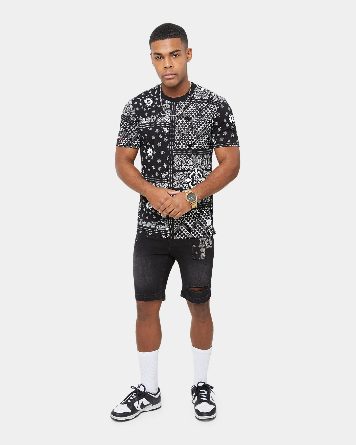 Carre Bandana Ultra Classic Short Sleeve T-Shirt Black