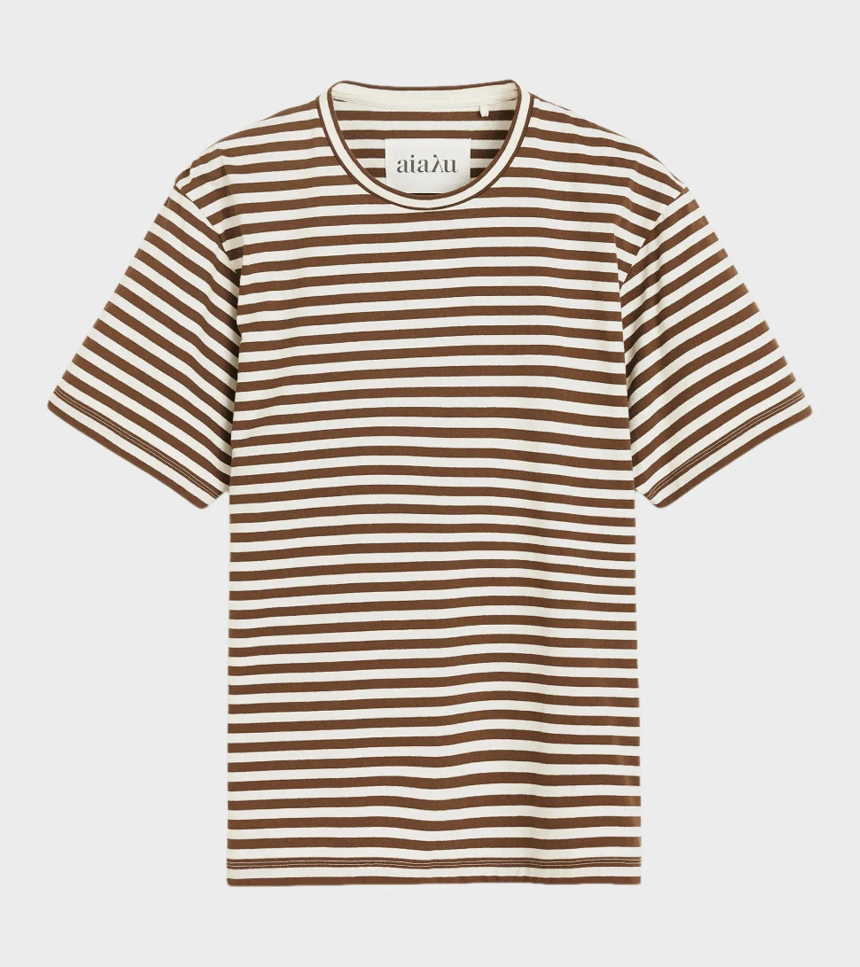 Classic Circular Tee Striped II Mix Coffee