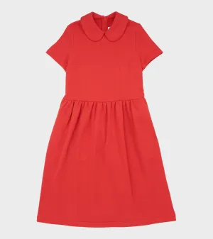 Classic Collar Dress Red