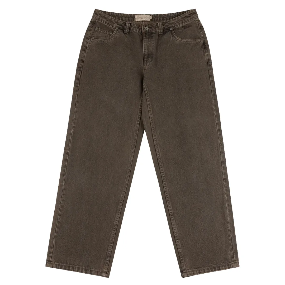 CLASSIC RELAXED DENIM PANTS FADED BROWN