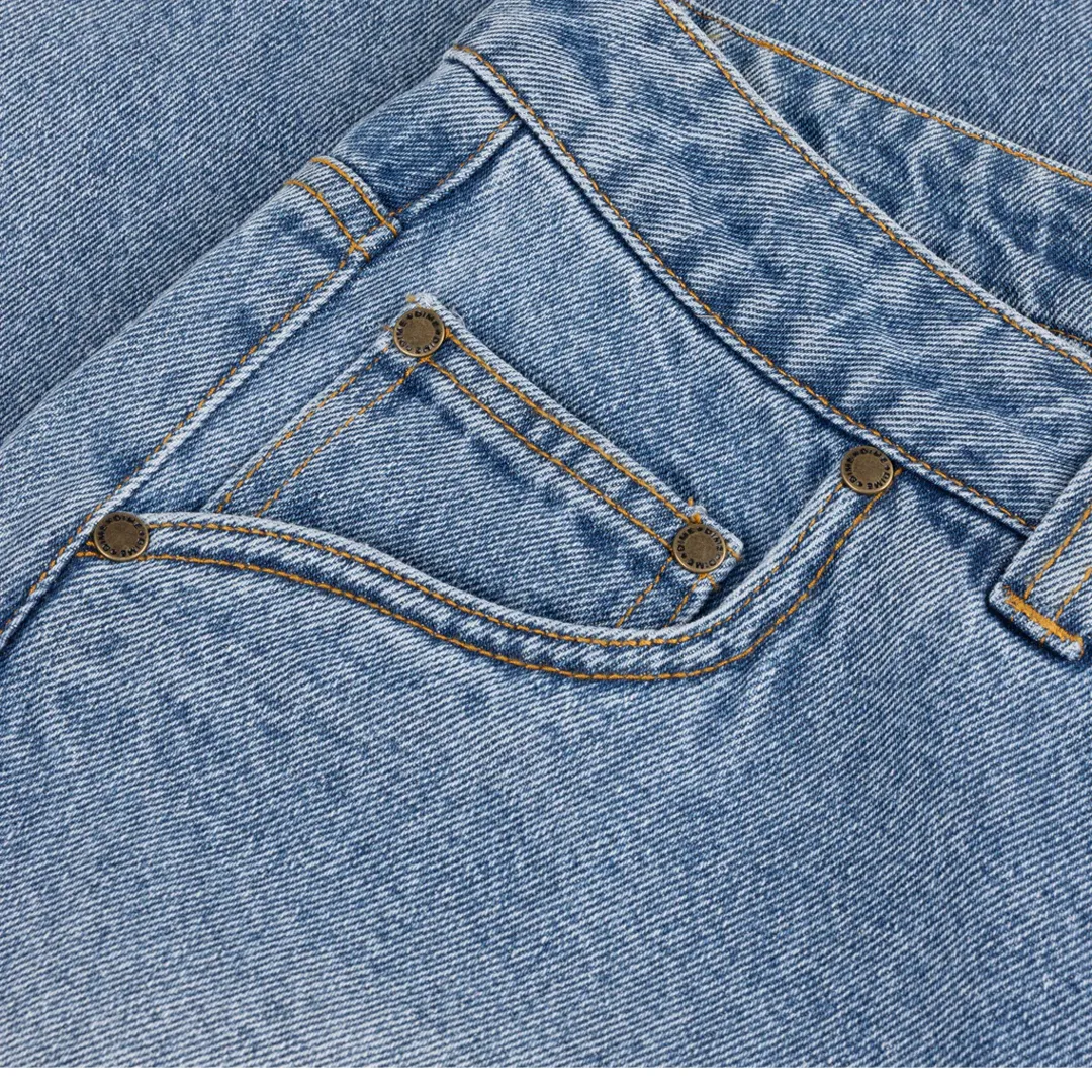 CLASSIC RELAXED DENIM PANTS SANDBLASTED BLUE