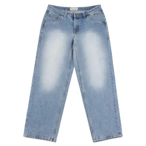 CLASSIC RELAXED DENIM PANTS SANDBLASTED BLUE