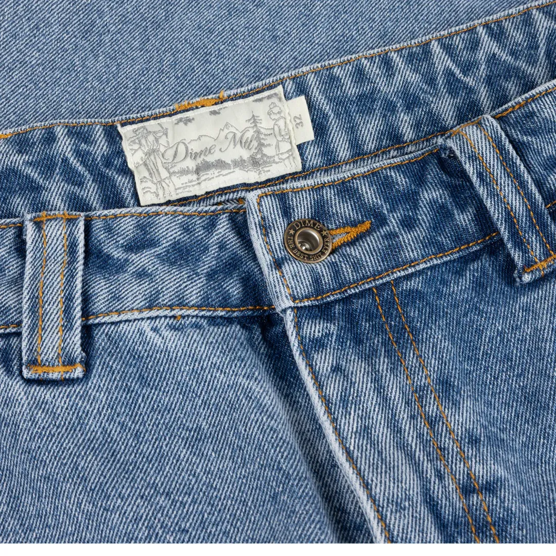 CLASSIC RELAXED DENIM PANTS SANDBLASTED BLUE