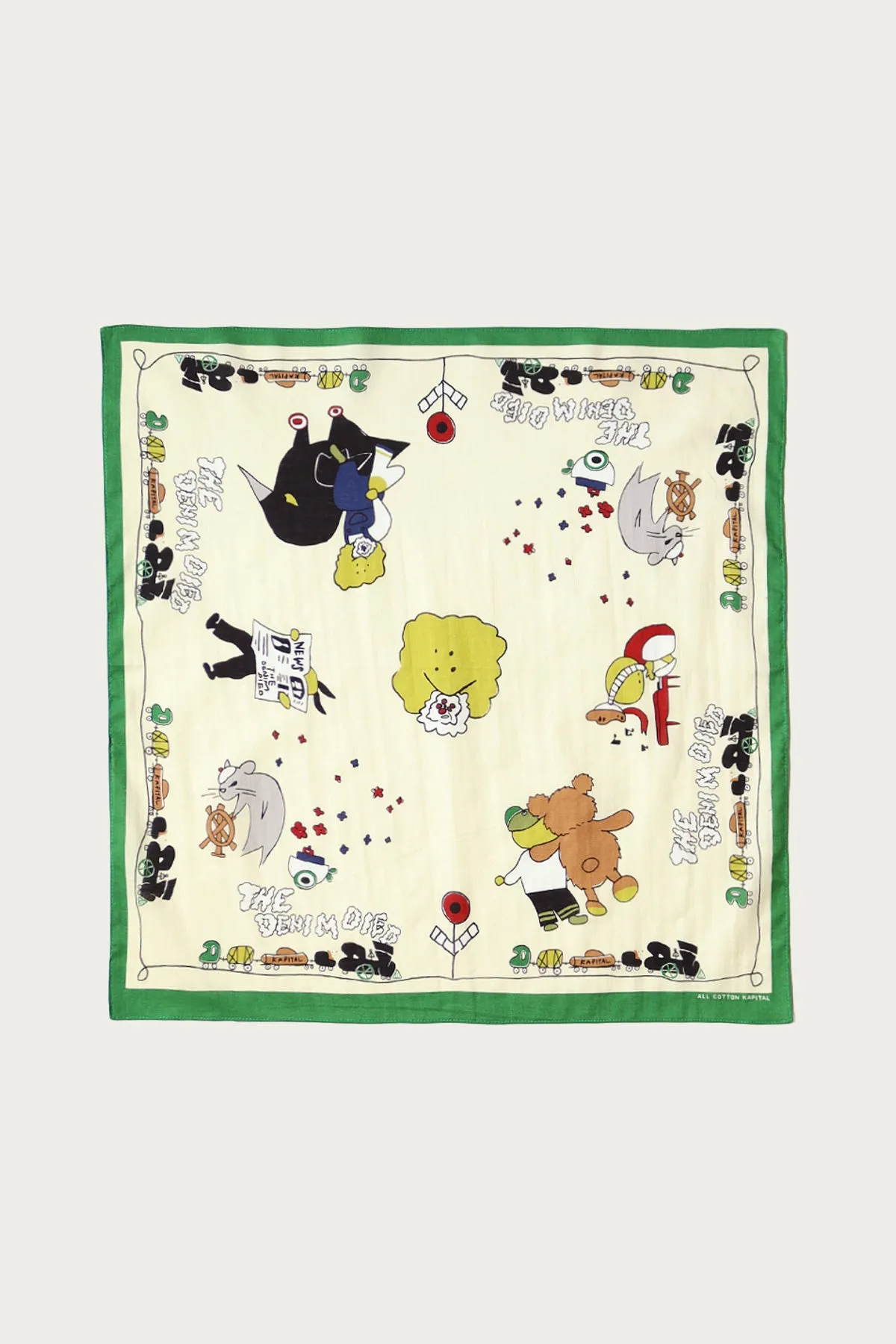 Color Bandanna (PECKISH RAINBOWY PARK) - Green