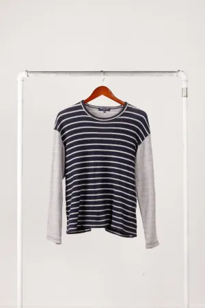 Comme des Garons HOMME AW06 'Overdyed Striped' Knit Crewneck Top (2006)