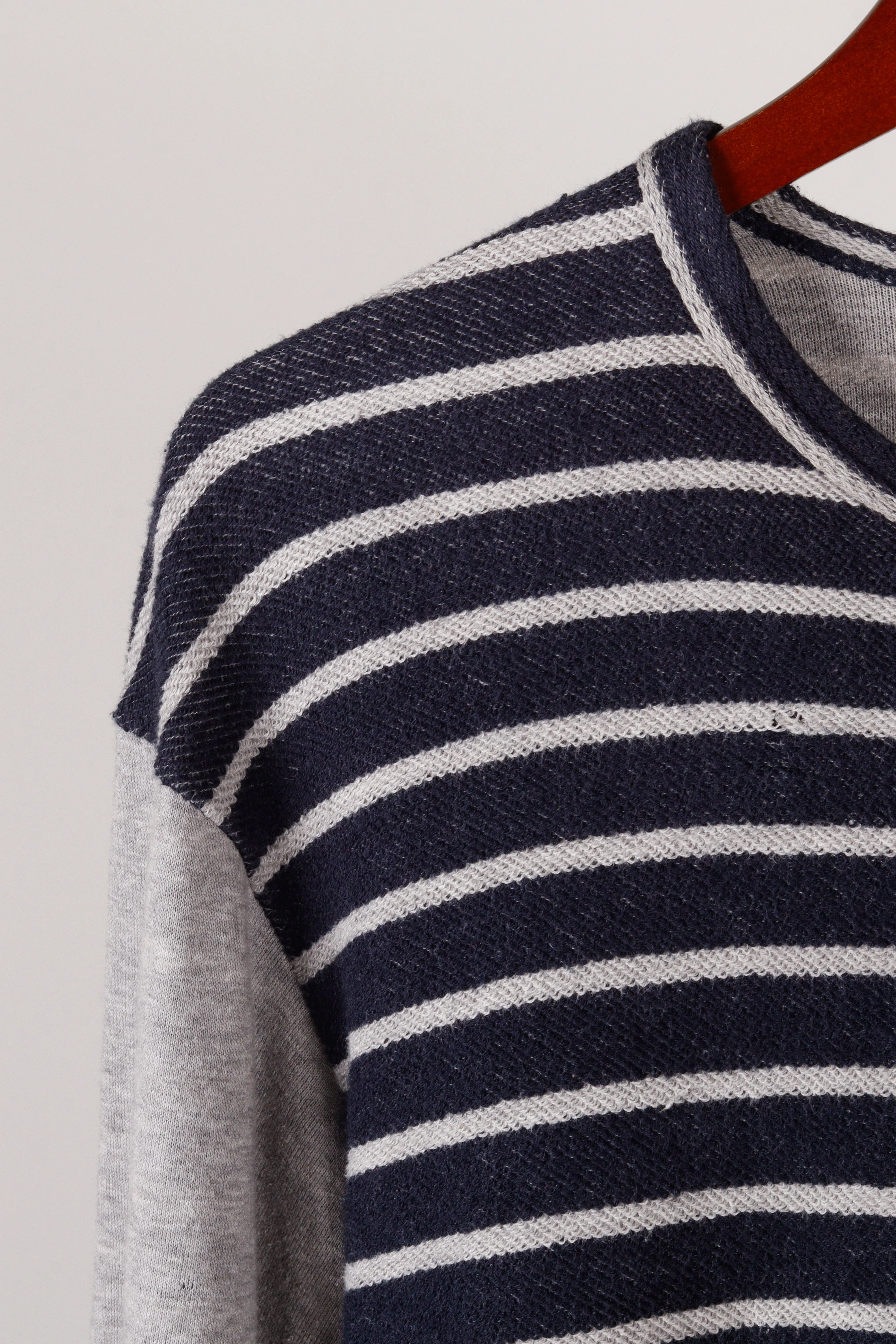 Comme des Garons HOMME AW06 'Overdyed Striped' Knit Crewneck Top (2006)