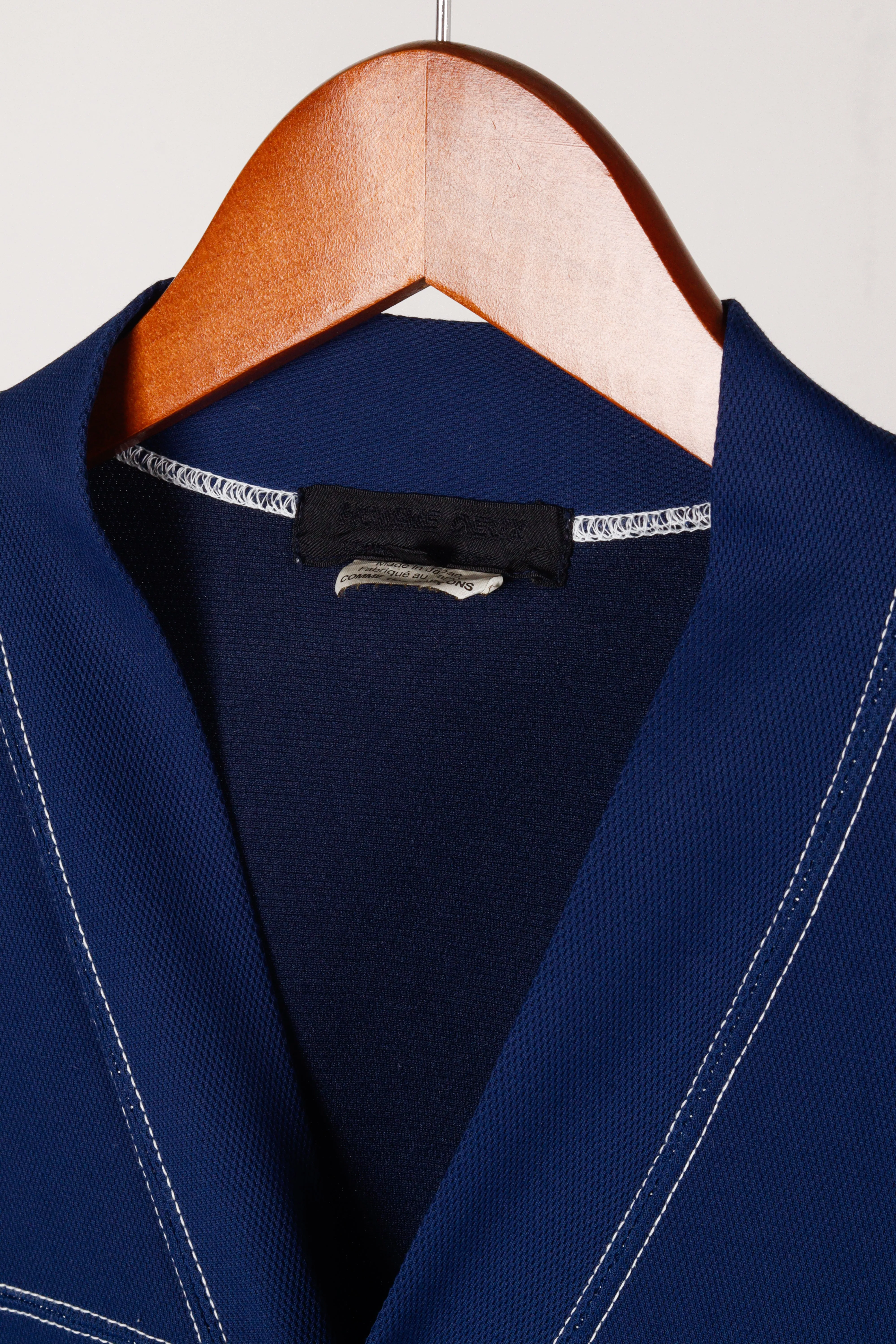 Comme des Garons HOMME DEUX SS16 'Contrast Stitched Panels' Cardigan Sweater (2016)