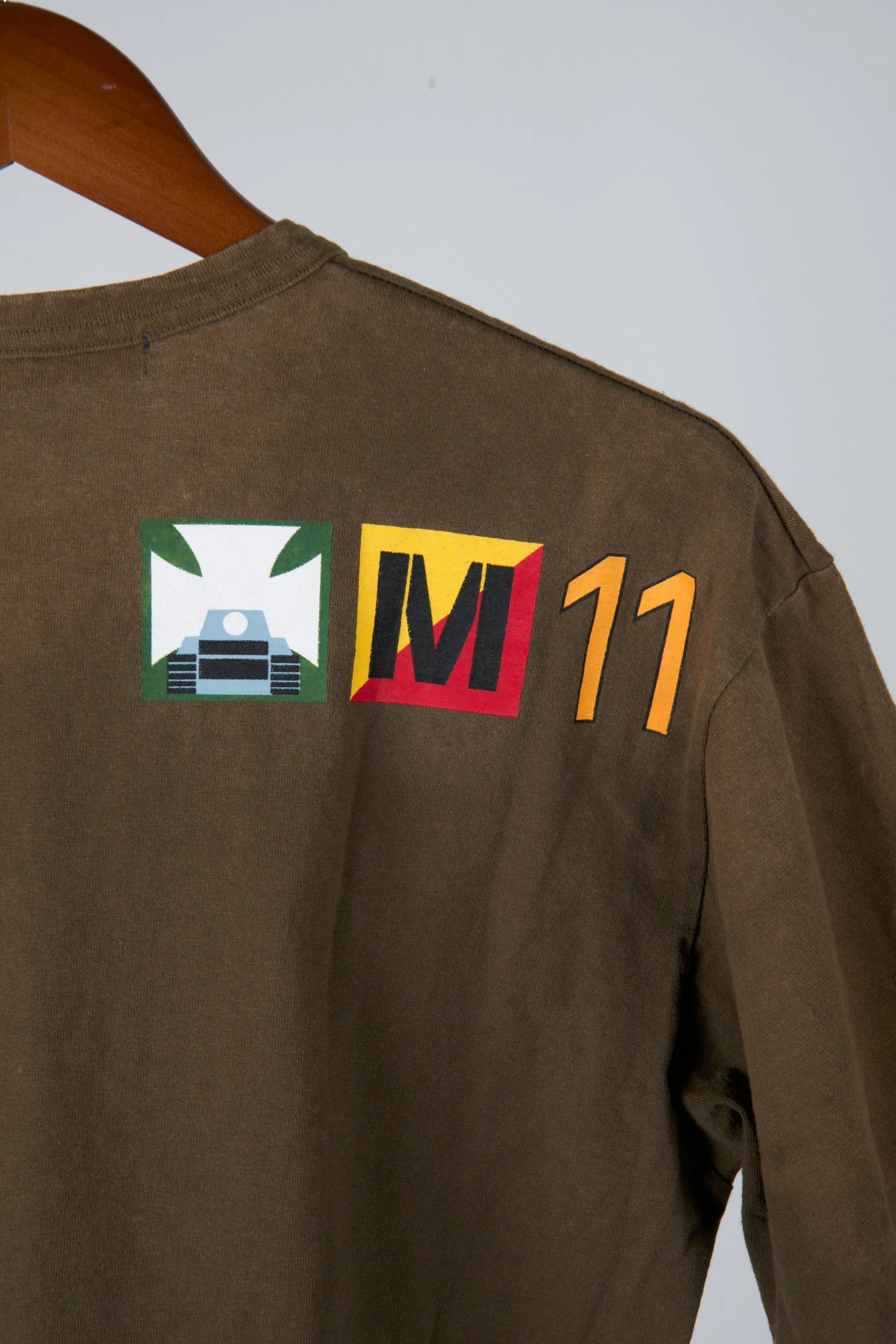 Comme des Garons Junya Watanabe SS04 'USMC Pacific HQ' T-Shirt Military Green (2004)