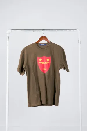 Comme des Garons Junya Watanabe SS04 'USMC Pacific HQ' T-Shirt Military Green (2004)
