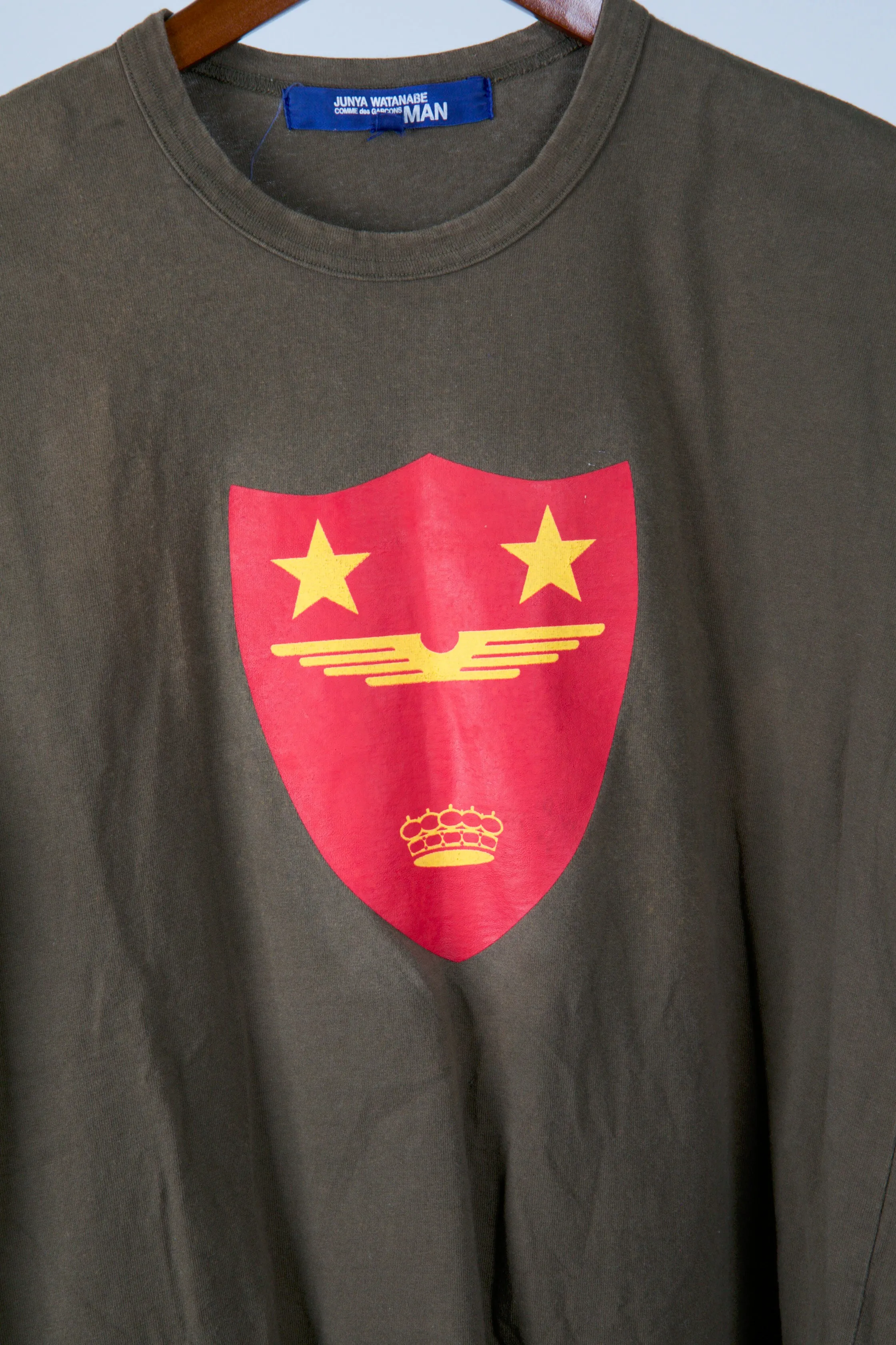 Comme des Garons Junya Watanabe SS04 'USMC Pacific HQ' T-Shirt Military Green (2004)
