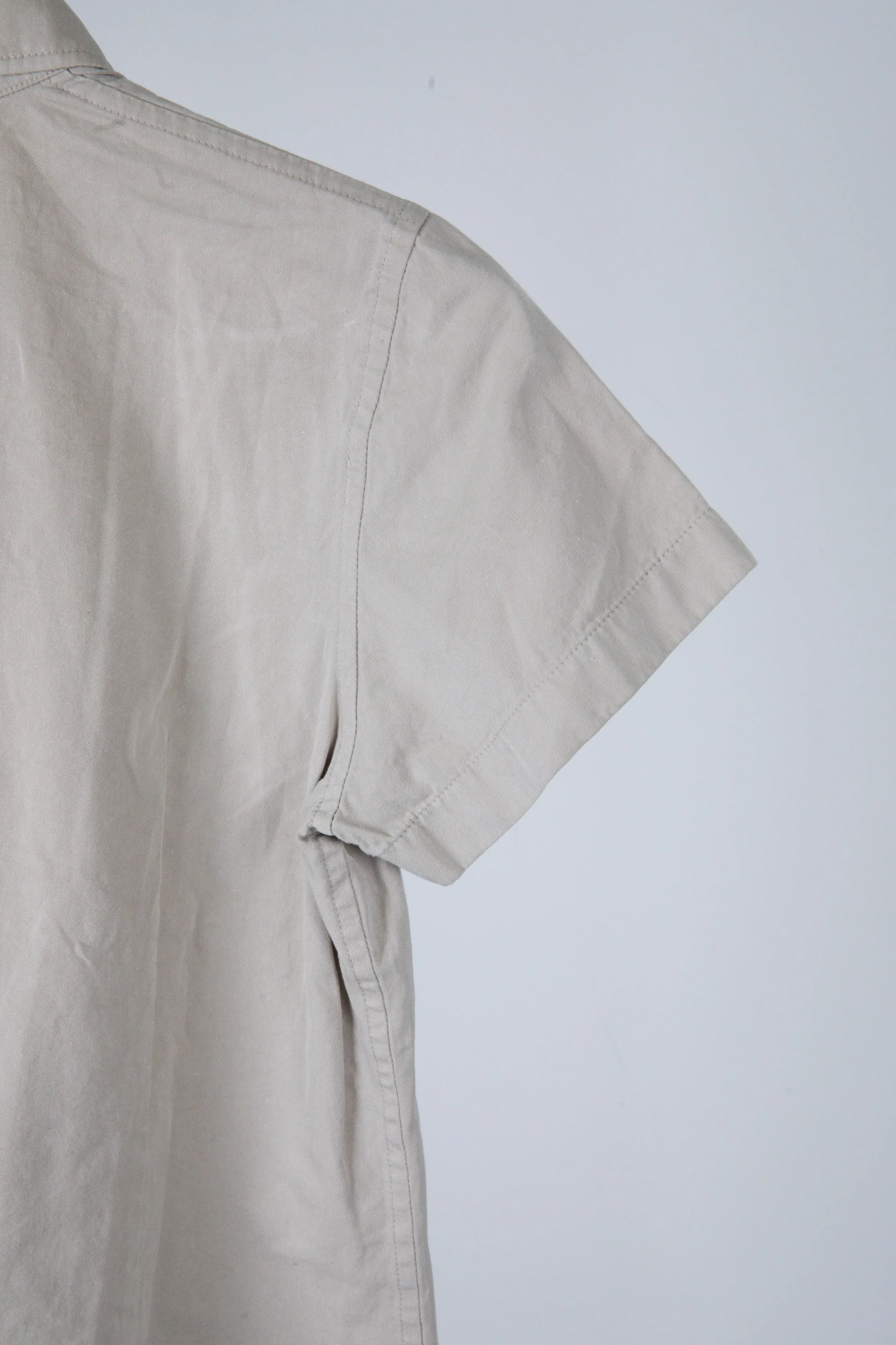 Comme des Garons tricot SS99 'Embroidered Logo' S/S Shirt Beige (1999)