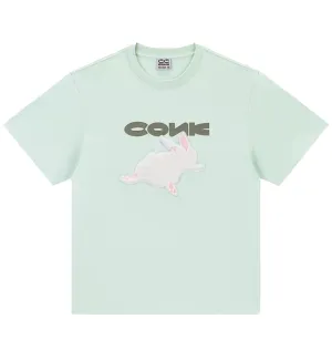 Conklab Bunny And Wording T-Shirt (Mint)
