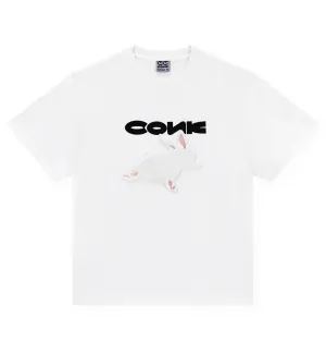 Conklab Bunny And Wording T-Shirt (White)