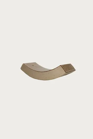 Curve Roof Tile Incense Holder - Clay Beige