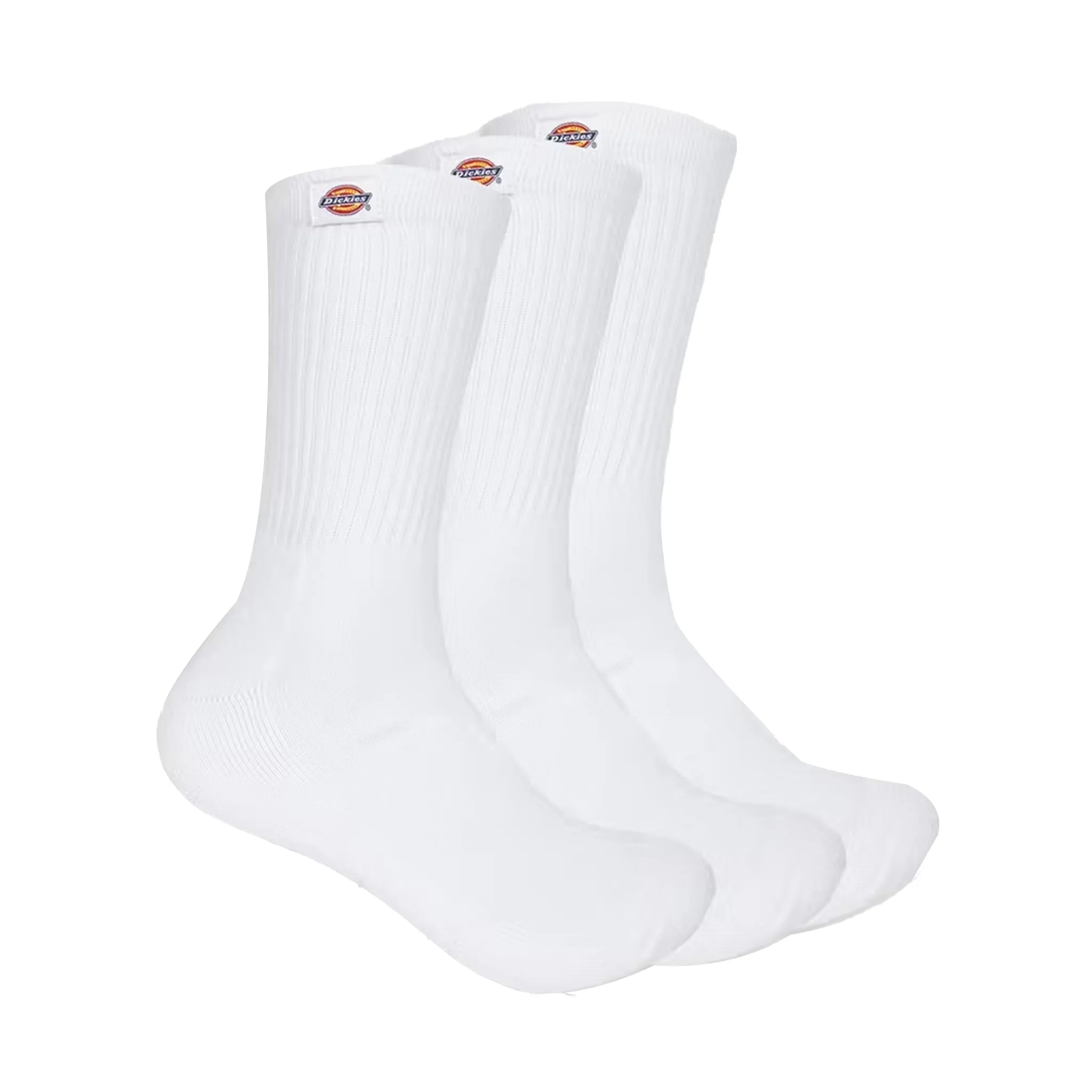Dickies Classic Label Crew Sock 3 Pack White