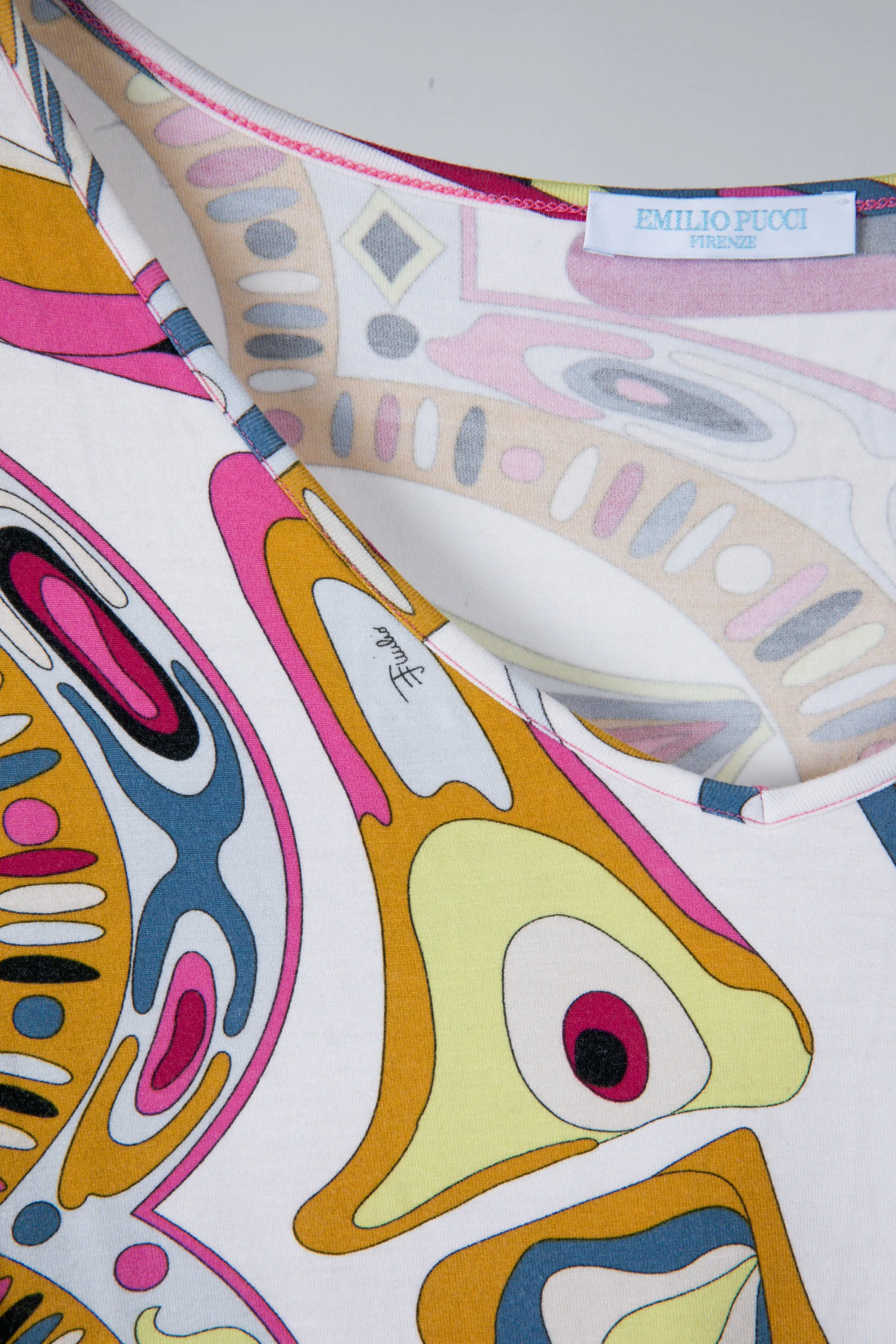 Emilio Pucci SS05 'Geodesic Multicolor Print' Sleeveless Shirt (2005)