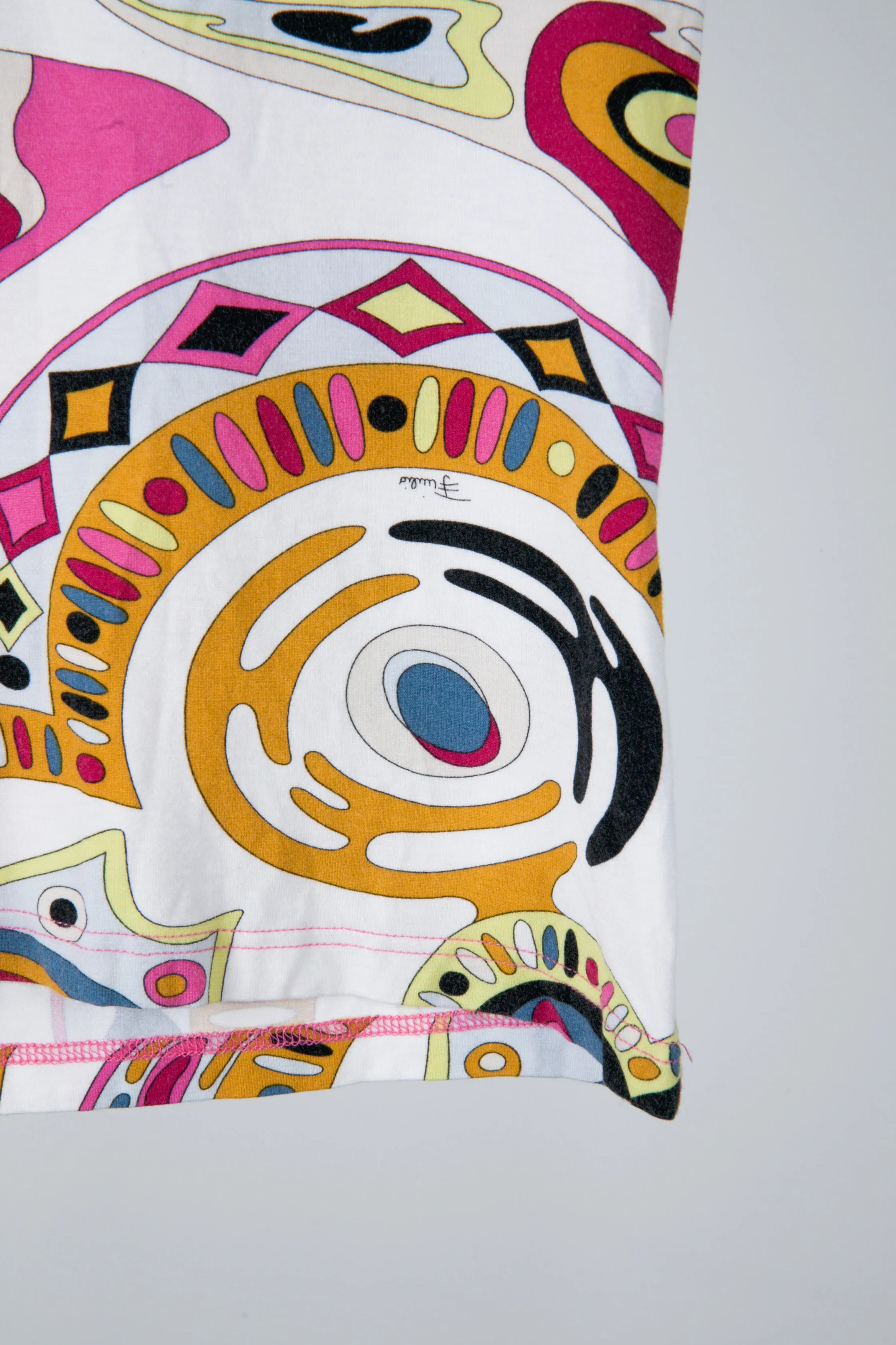 Emilio Pucci SS05 'Geodesic Multicolor Print' Sleeveless Shirt (2005)