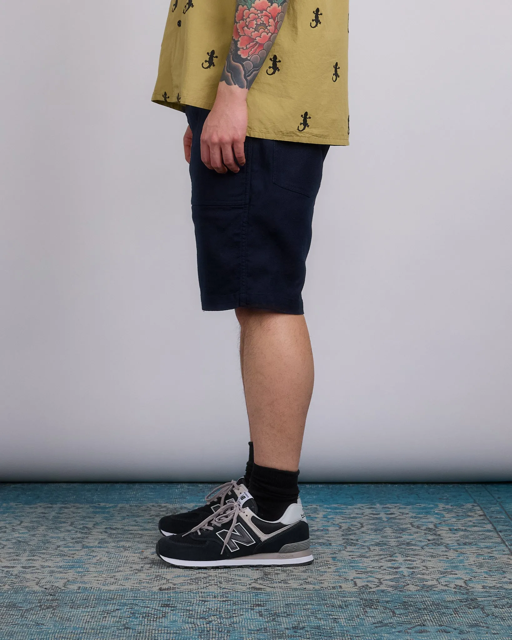 Engineered Garments Fatigue Short CL Java Cloth Dark Navy