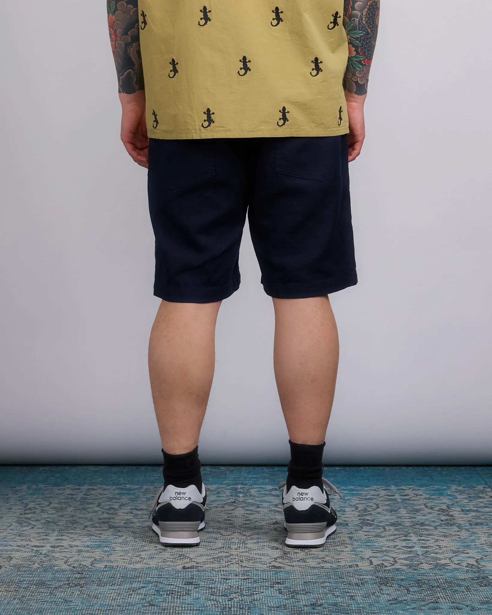 Engineered Garments Fatigue Short CL Java Cloth Dark Navy