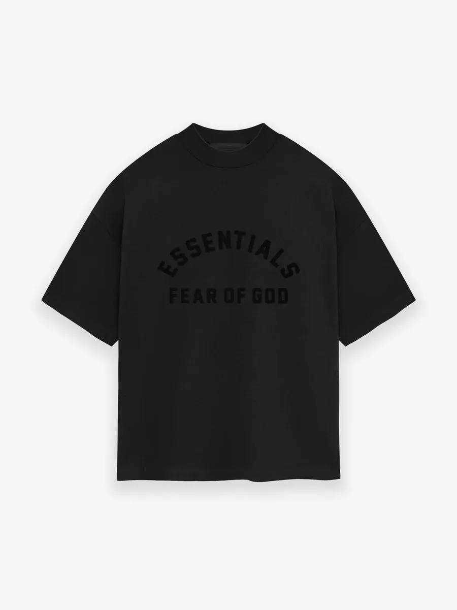 Fear of God Essentials Crewneck T-Shirt in Jet Black