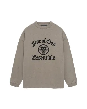 Fear of God Essentials Heavy L/S Tee in Heather Grey