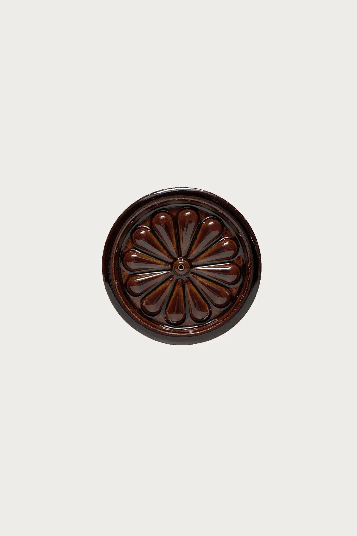 Flower Roof Tile Incense Holder - Earth