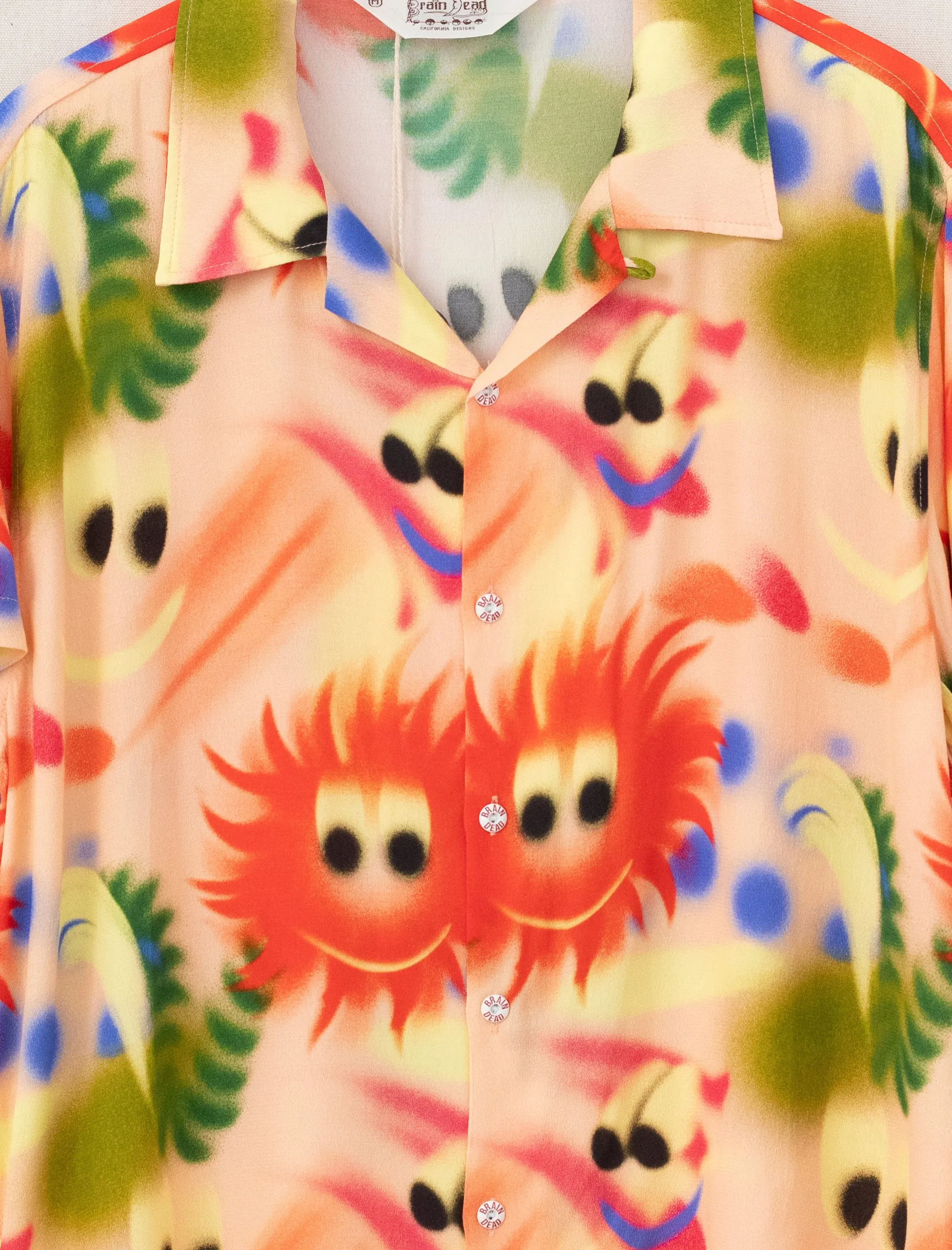 Fuzzy Friends Button Up Shirt (Pink Multi)