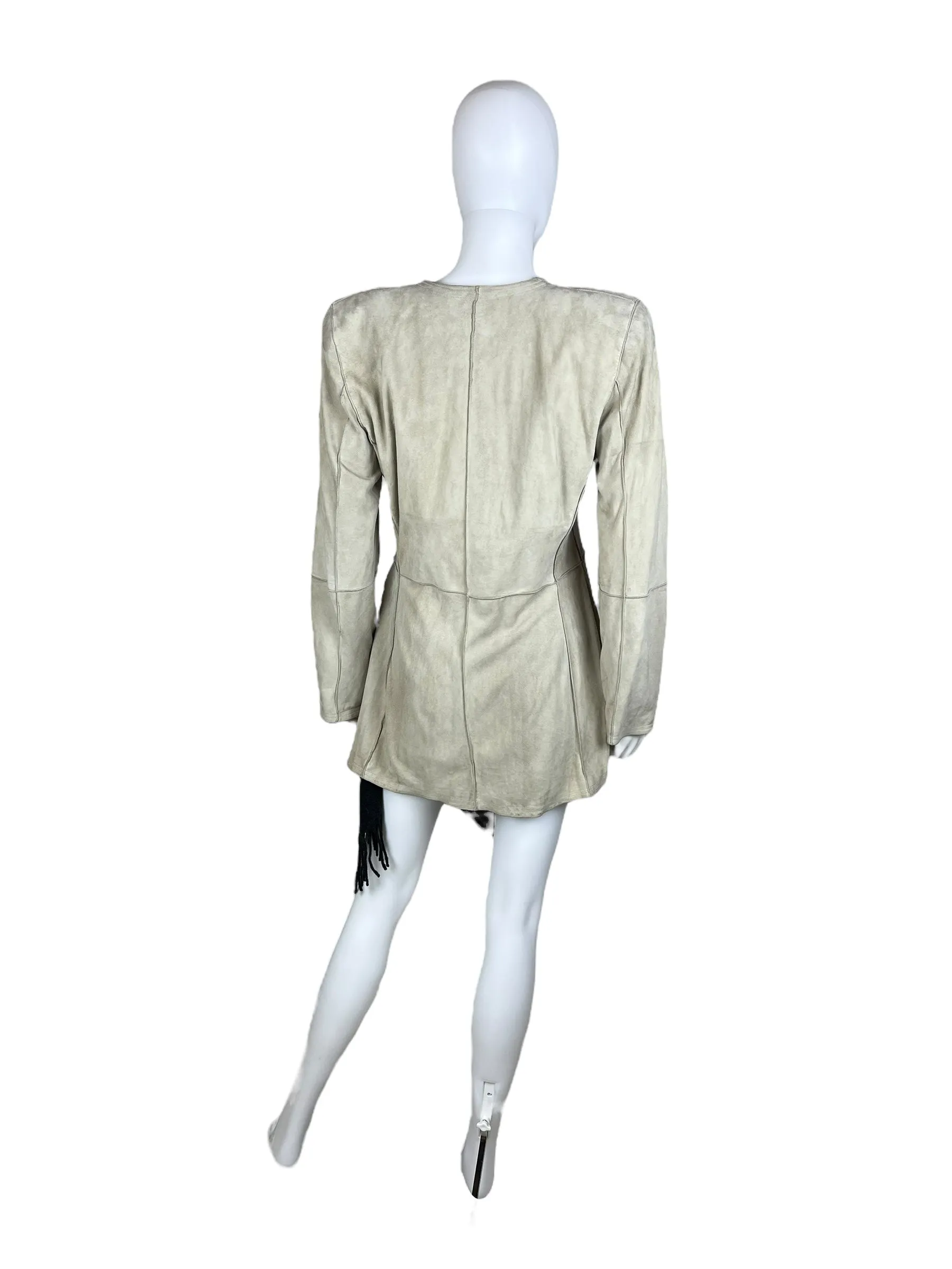 Giorgio Armani suede waterfall jacket