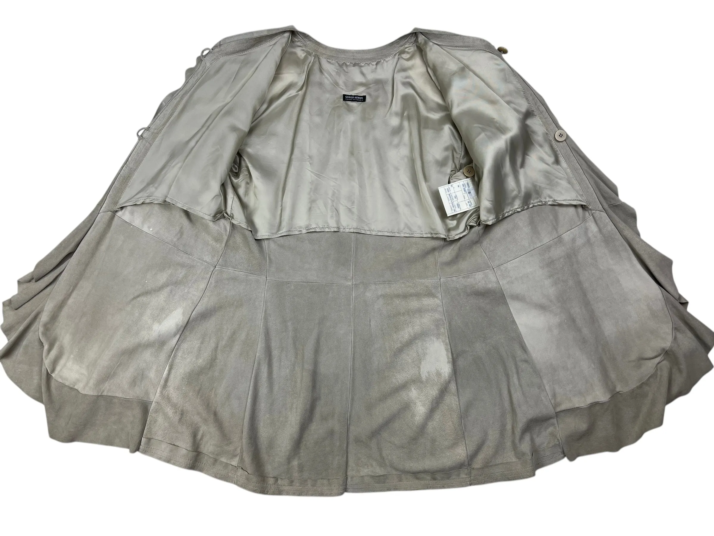 Giorgio Armani suede waterfall jacket