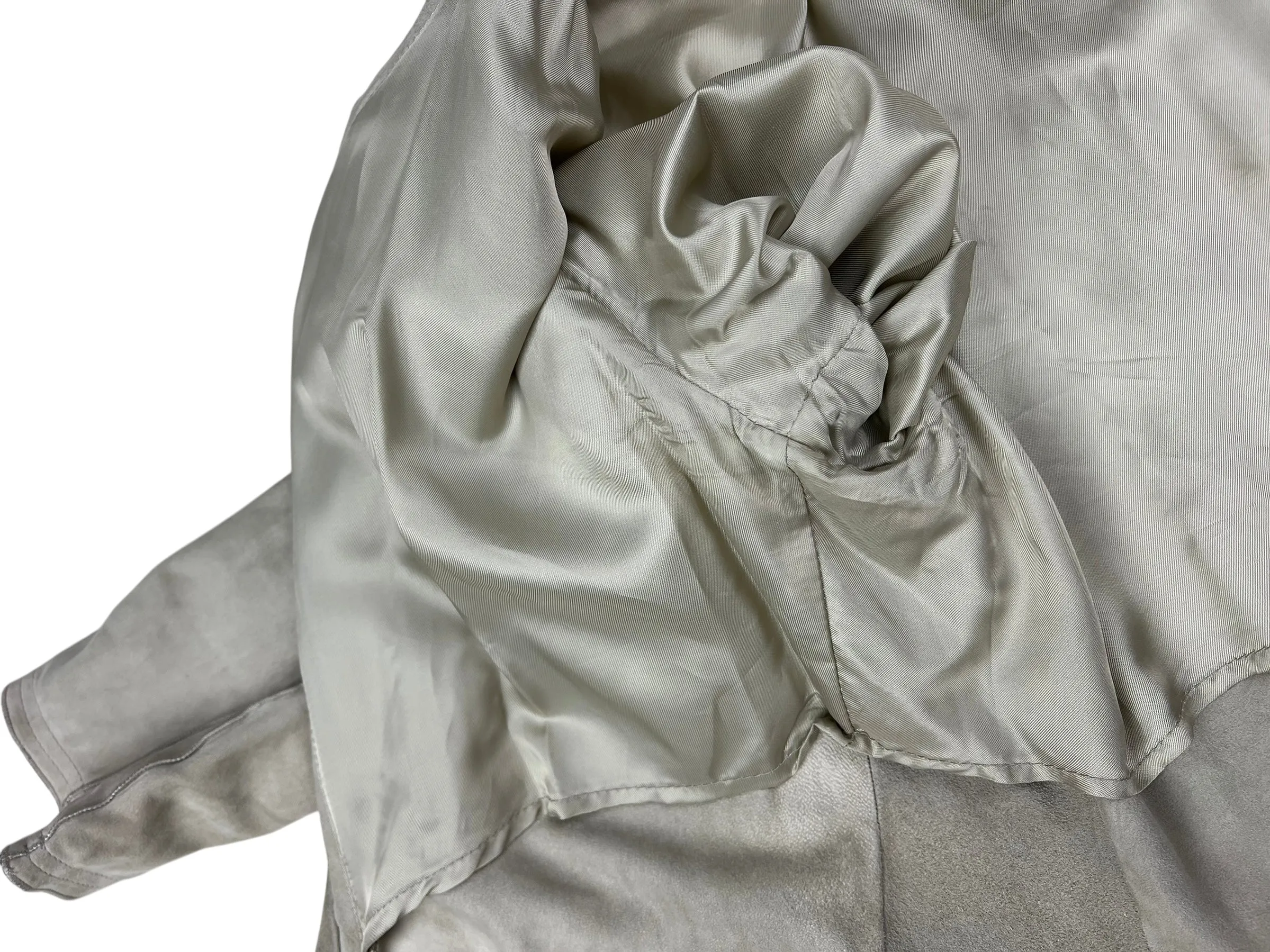 Giorgio Armani suede waterfall jacket