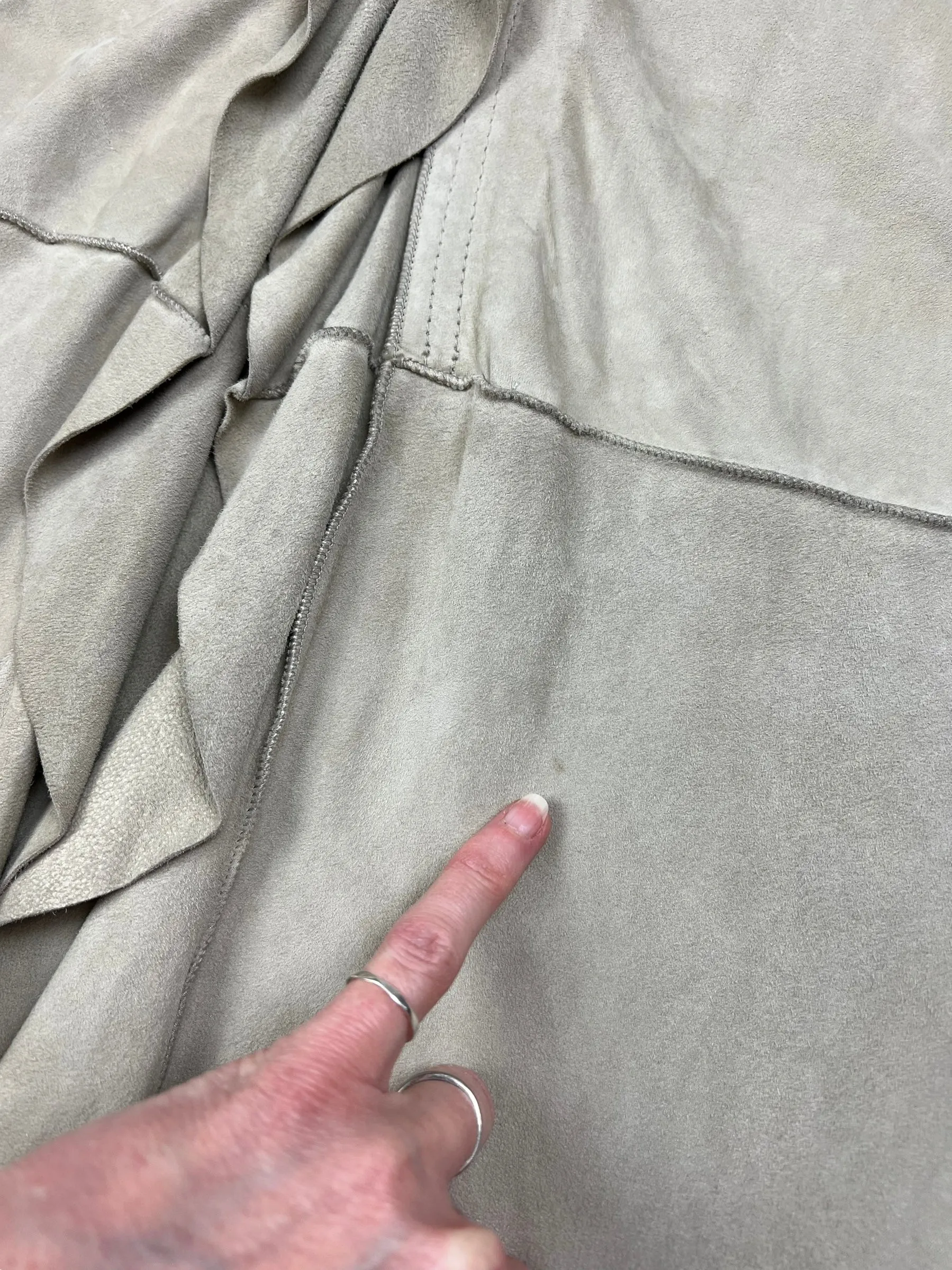 Giorgio Armani suede waterfall jacket
