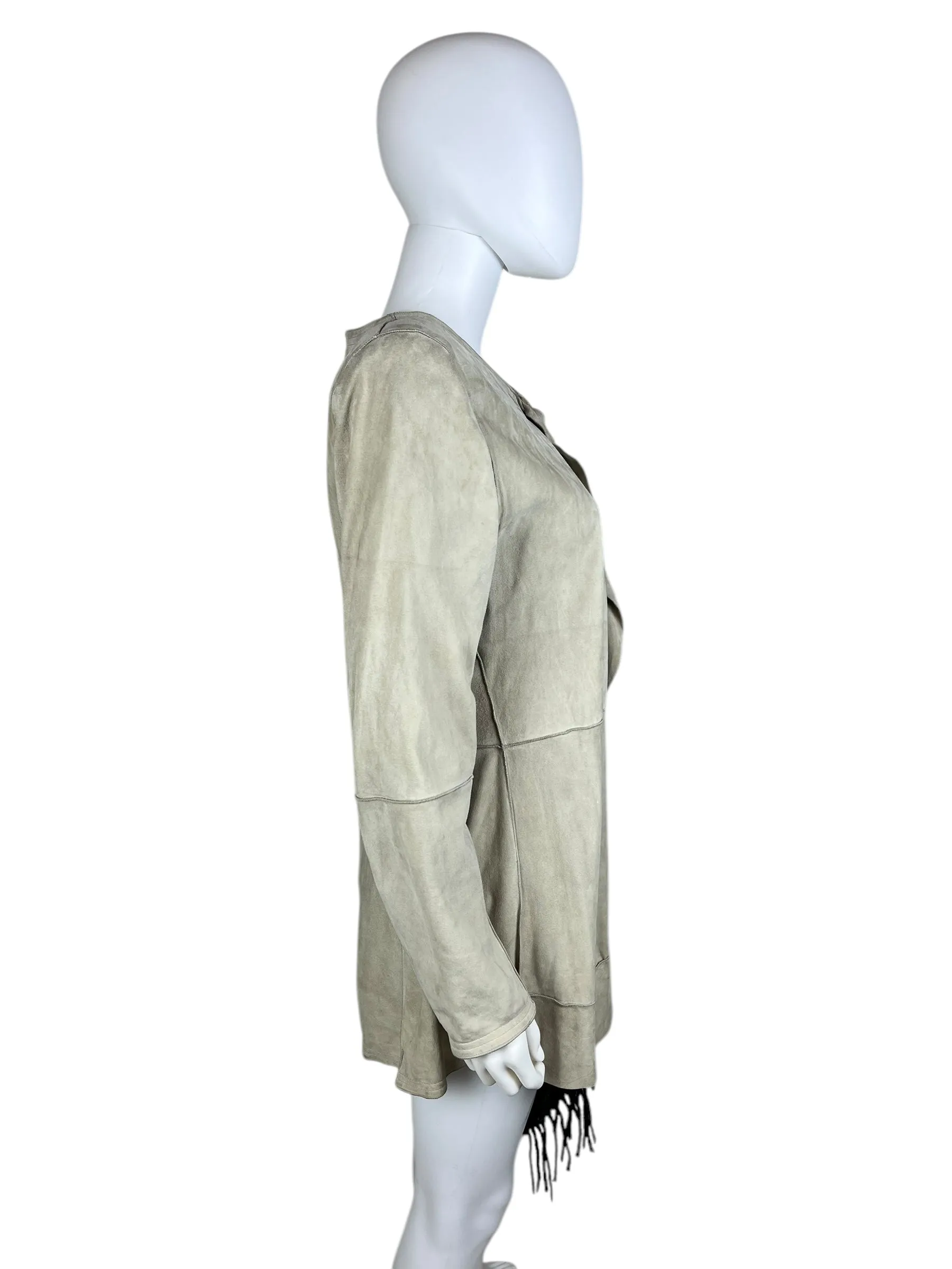 Giorgio Armani suede waterfall jacket
