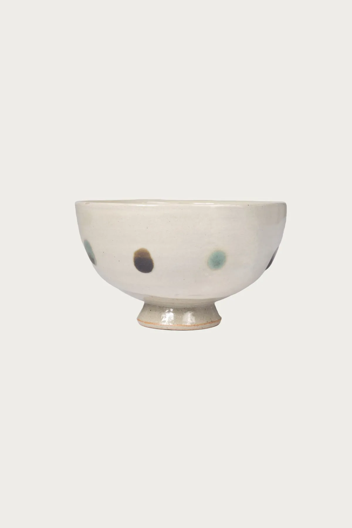 Hamadagama x fennica Ceramic Bowl - Blue/Brown Dots