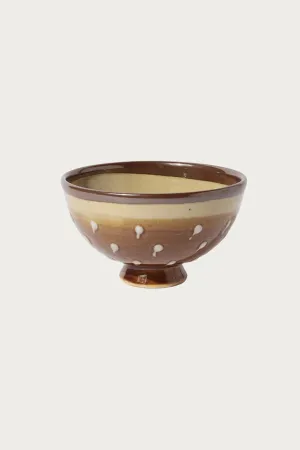 Hamadagama x fennica Ceramic Bowl - Brown/White
